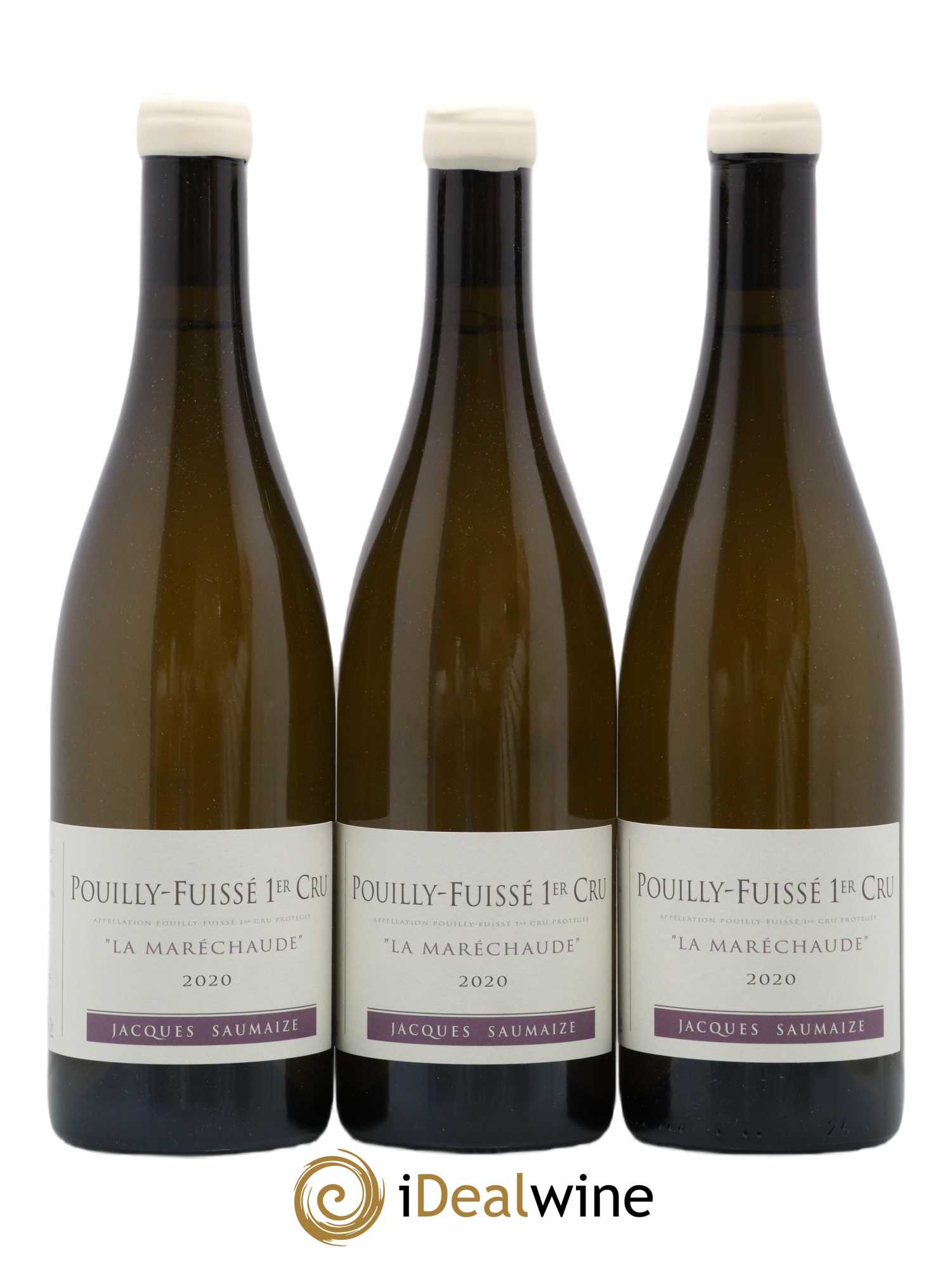 Pouilly-Fuissé 1er cru La Maréchaude Domaine Jacques Saumaize (sans prix de réserve) 2020 - Posten von 3 Flaschen - 0