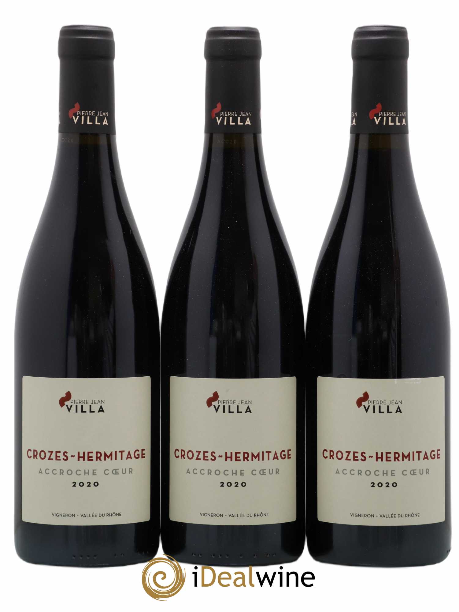 Crozes-Hermitage Accroche-Coeur Pierre-Jean Villa (no reserve) 2020 - Lot of 3 bottles - 0