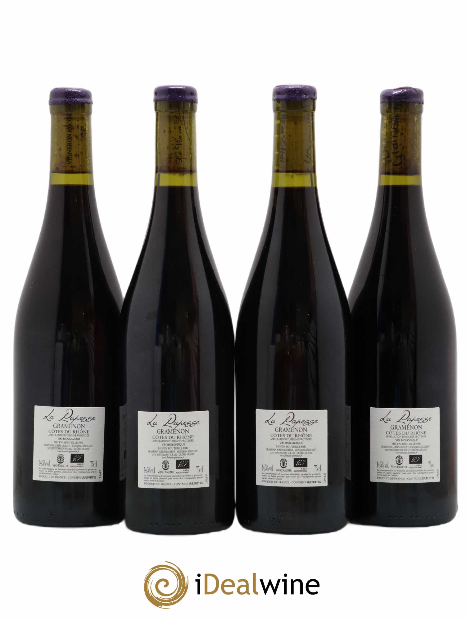 Vin de France La Papesse Gramenon (Domaine)  (no reserve) 2021 - Lot of 4 bottles - 1