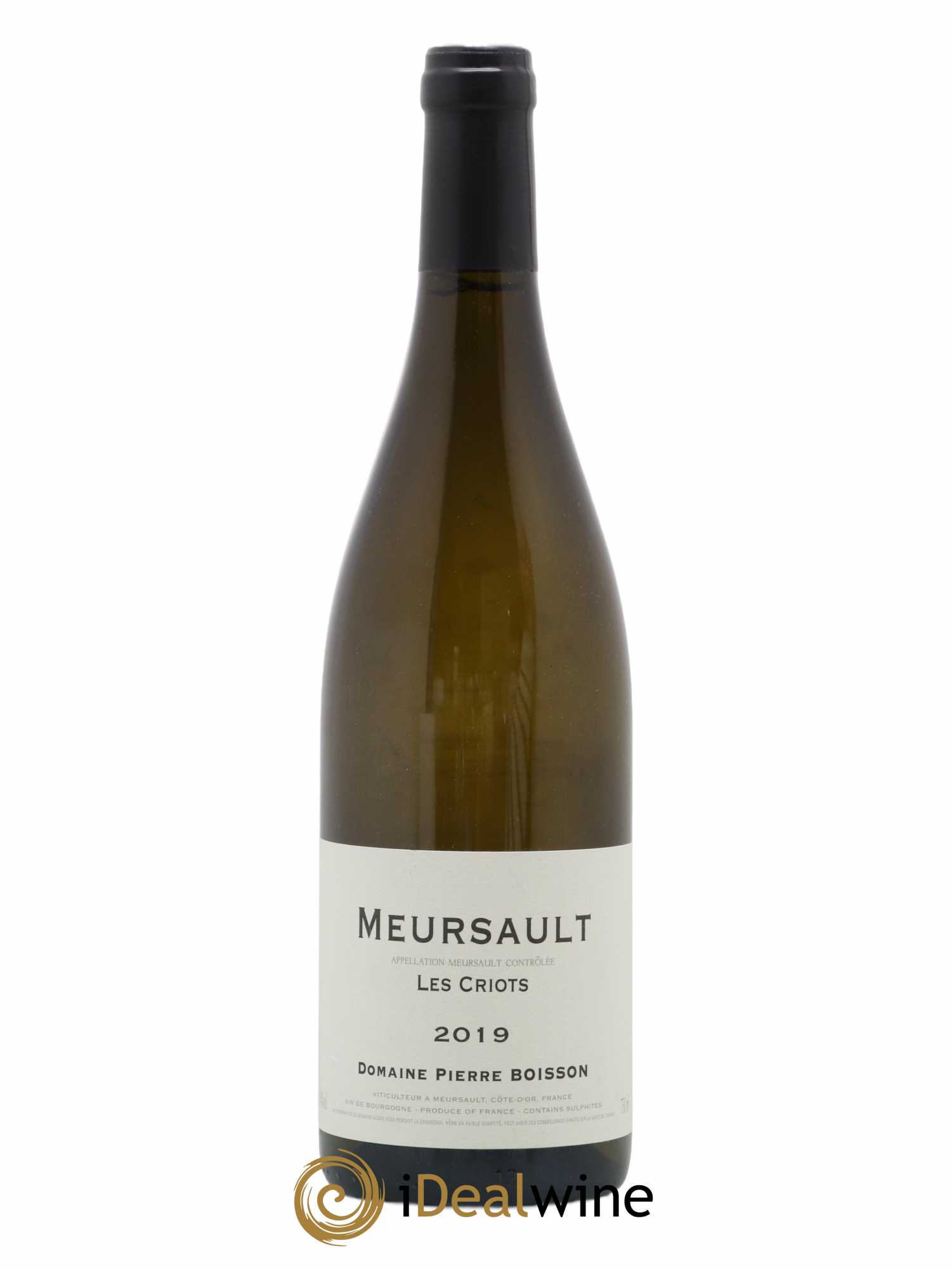 Meursault Les Criots Pierre Boisson (Domaine) (no reserve) 2019 - Lot of 1 bottle - 0