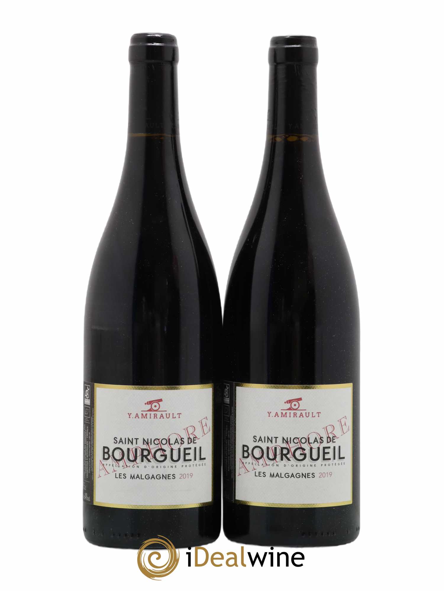 Saint-Nicolas de Bourgueil Les Malgagnes Yannick Amirault (Domaine) Amphore (sans prix de réserve) 2019 - Lot de 2 bouteilles - 0