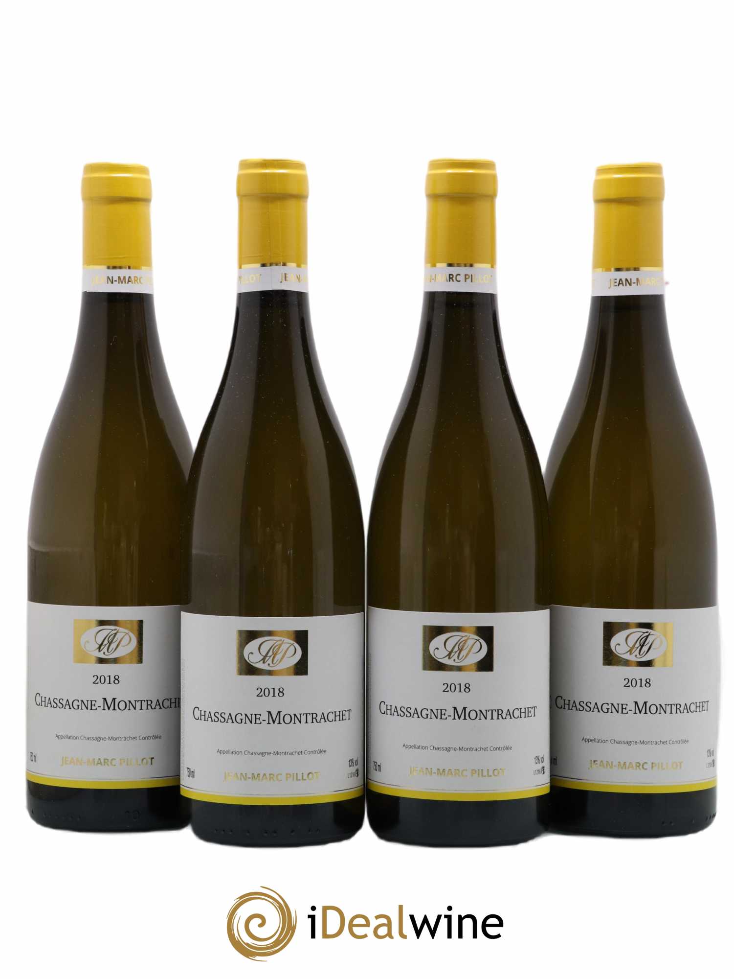 Chassagne-Montrachet Domaine Jean Marc Pillot & Fils (sans prix de réserve) 2018 - Posten von 4 Flaschen - 0