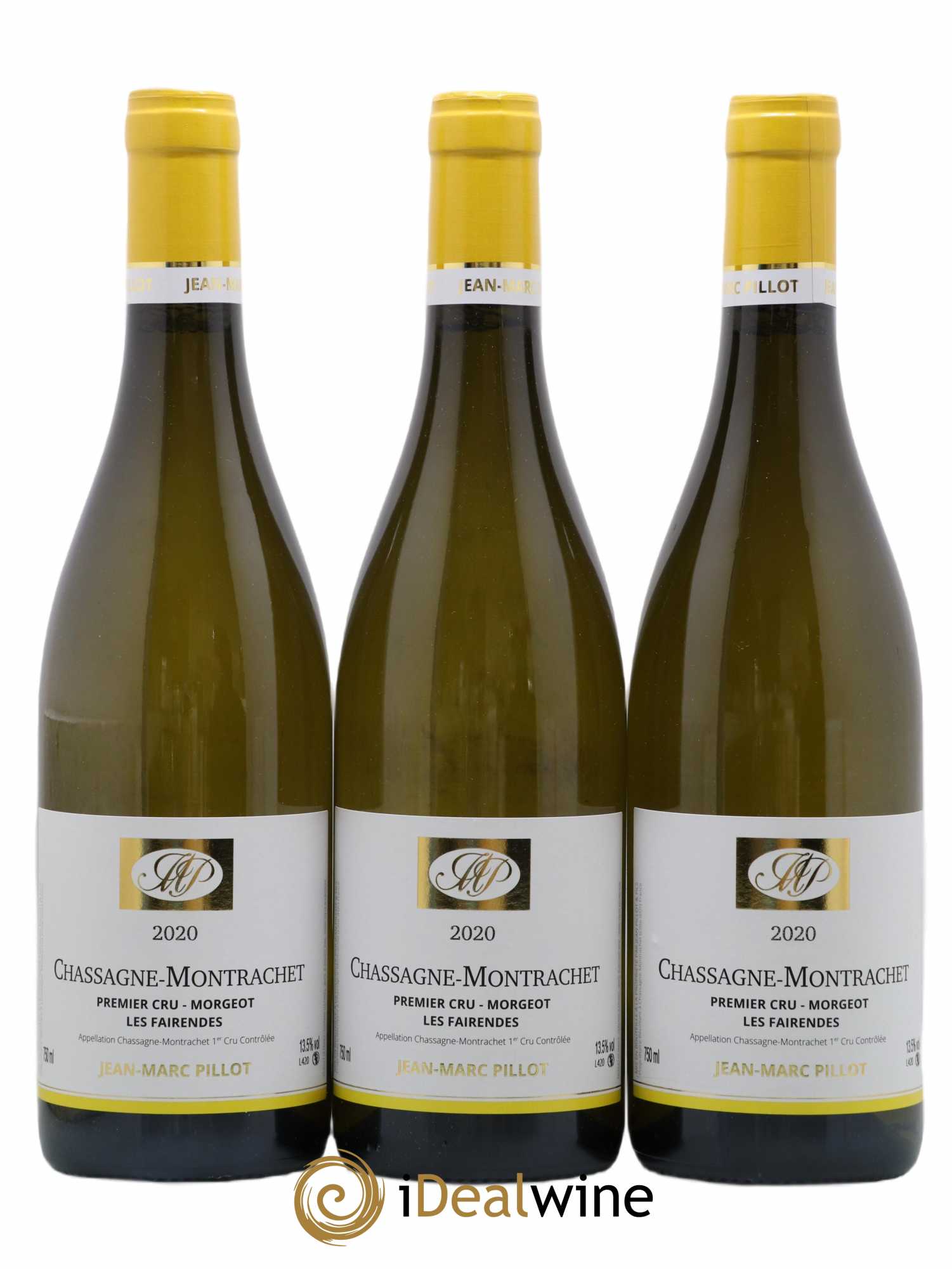 Chassagne-Montrachet 1er Cru Morgeot Les Fairendes Domaine Jean Marc Pillot & Fils (sans prix de réserve) 2020 - Posten von 3 Flaschen - 0