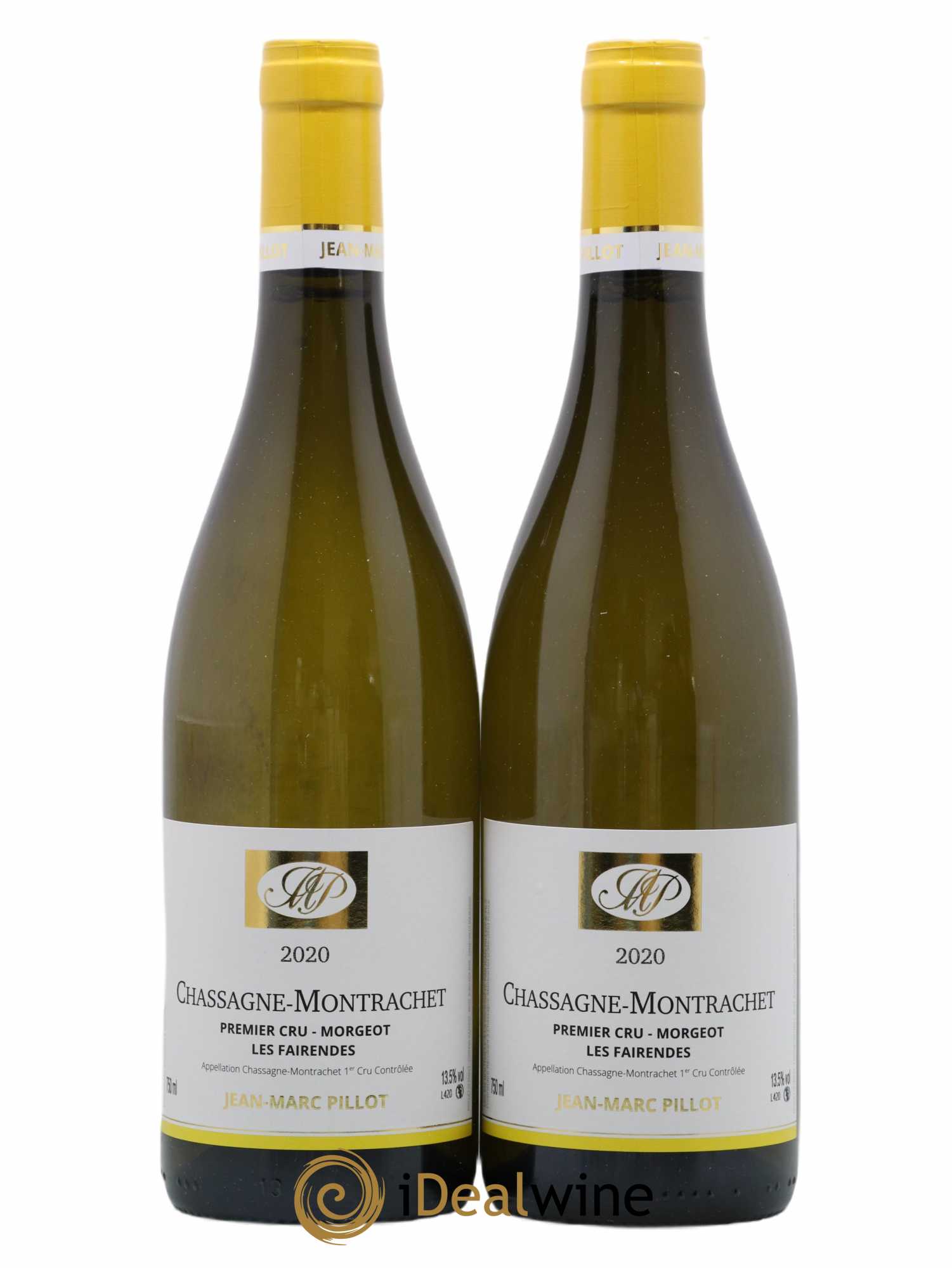 Chassagne-Montrachet 1er Cru Morgeot Les Fairendes Domaine Jean Marc Pillot & Fils (sans prix de réserve) 2020 - Lotto di 2 bottiglie - 0