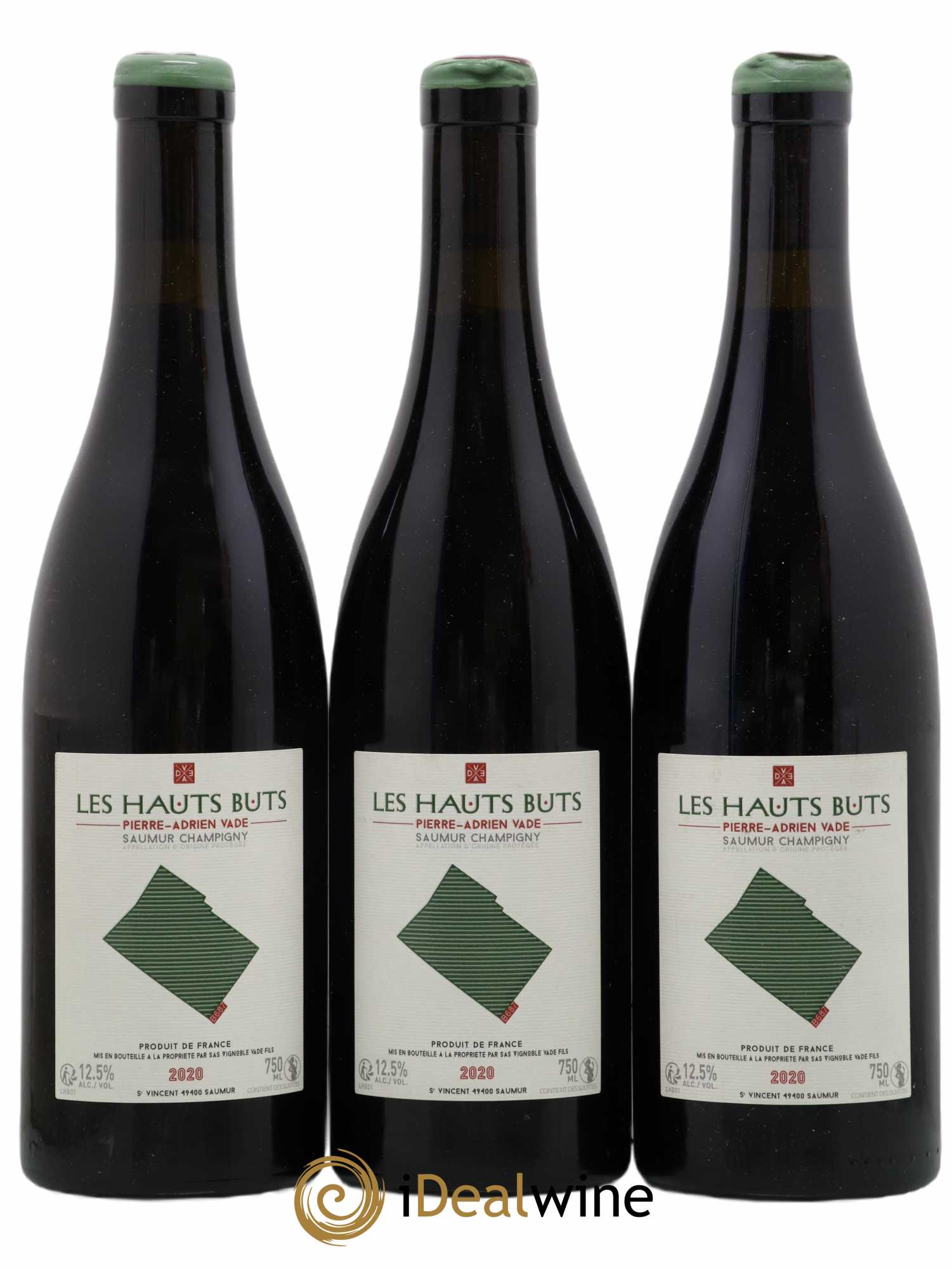 Saumur-Champigny Les Hauts Buts Pierre Adrien Vade (sans prix de réserve) 2020 - Posten von 3 Flaschen - 0