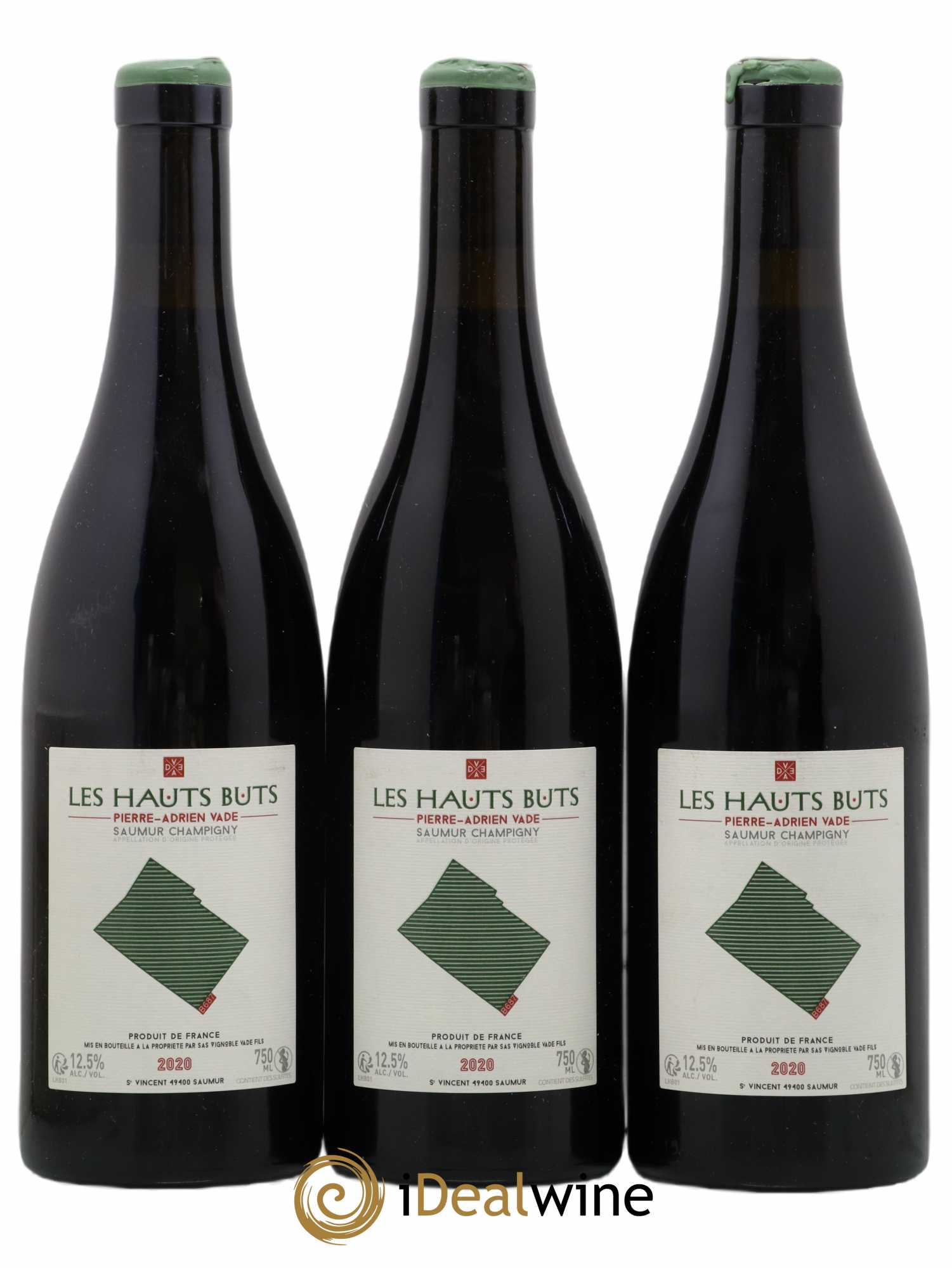 Saumur-Champigny Les Hauts Buts Pierre Adrien Vade (sans prix de réserve) 2020 - Posten von 3 Flaschen - 0