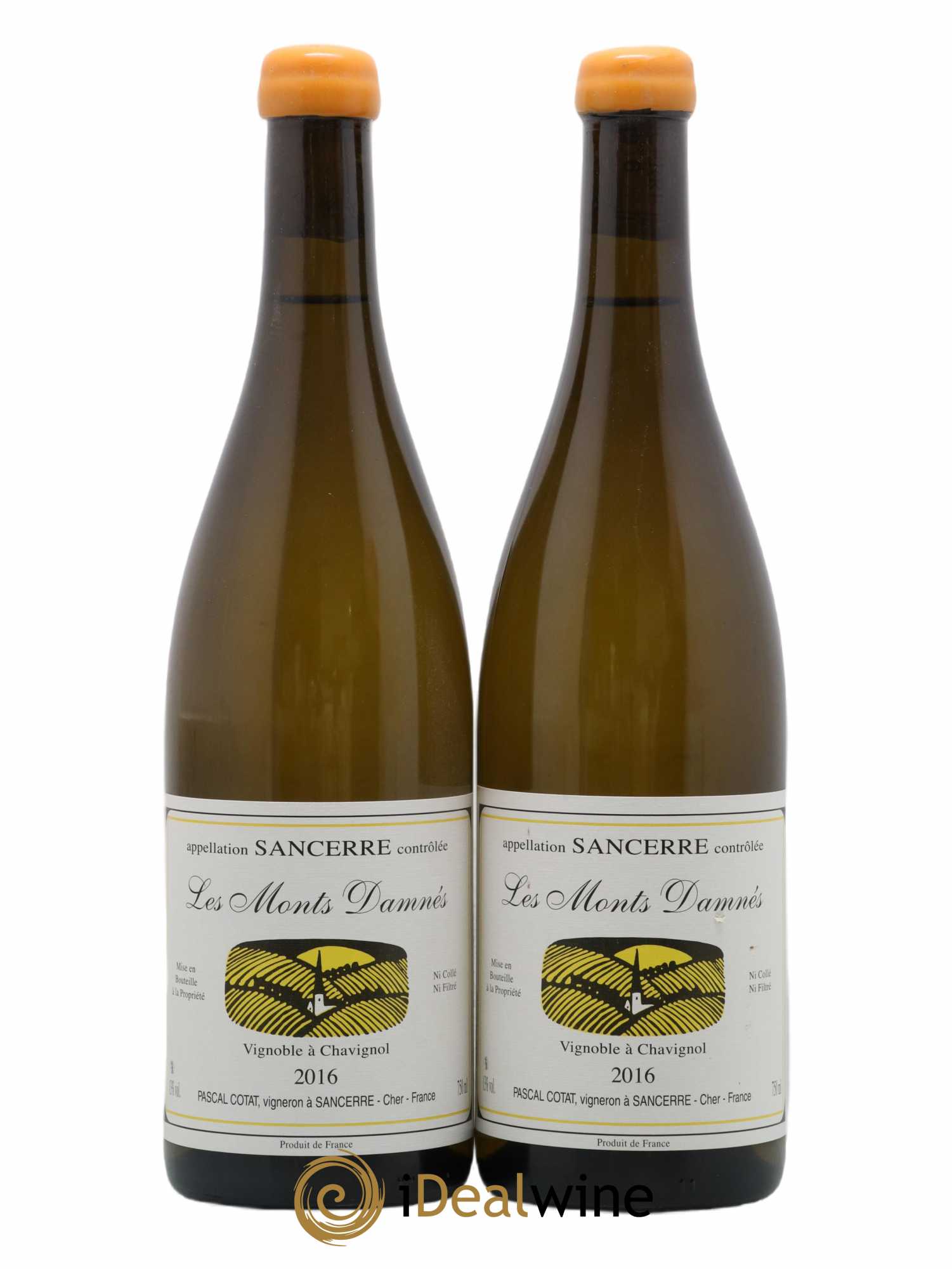 Sancerre Les Monts Damnés Pascal Cotat (no reserve) 2016 - Lot of 2 bottles - 0