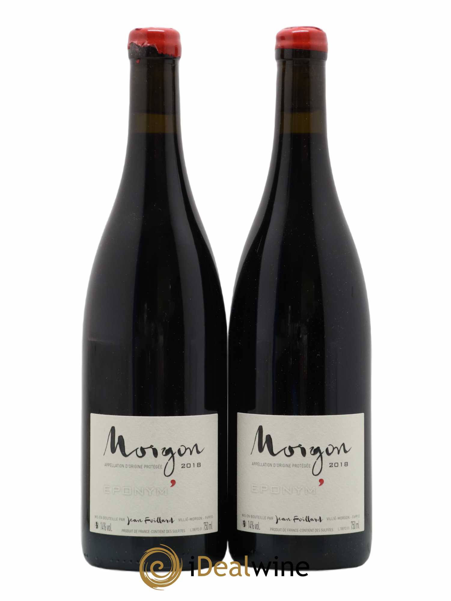 Morgon Les Charmes Eponym Jean Foillard (sans prix de réserve) 2018 - Lot de 2 bouteilles - 0