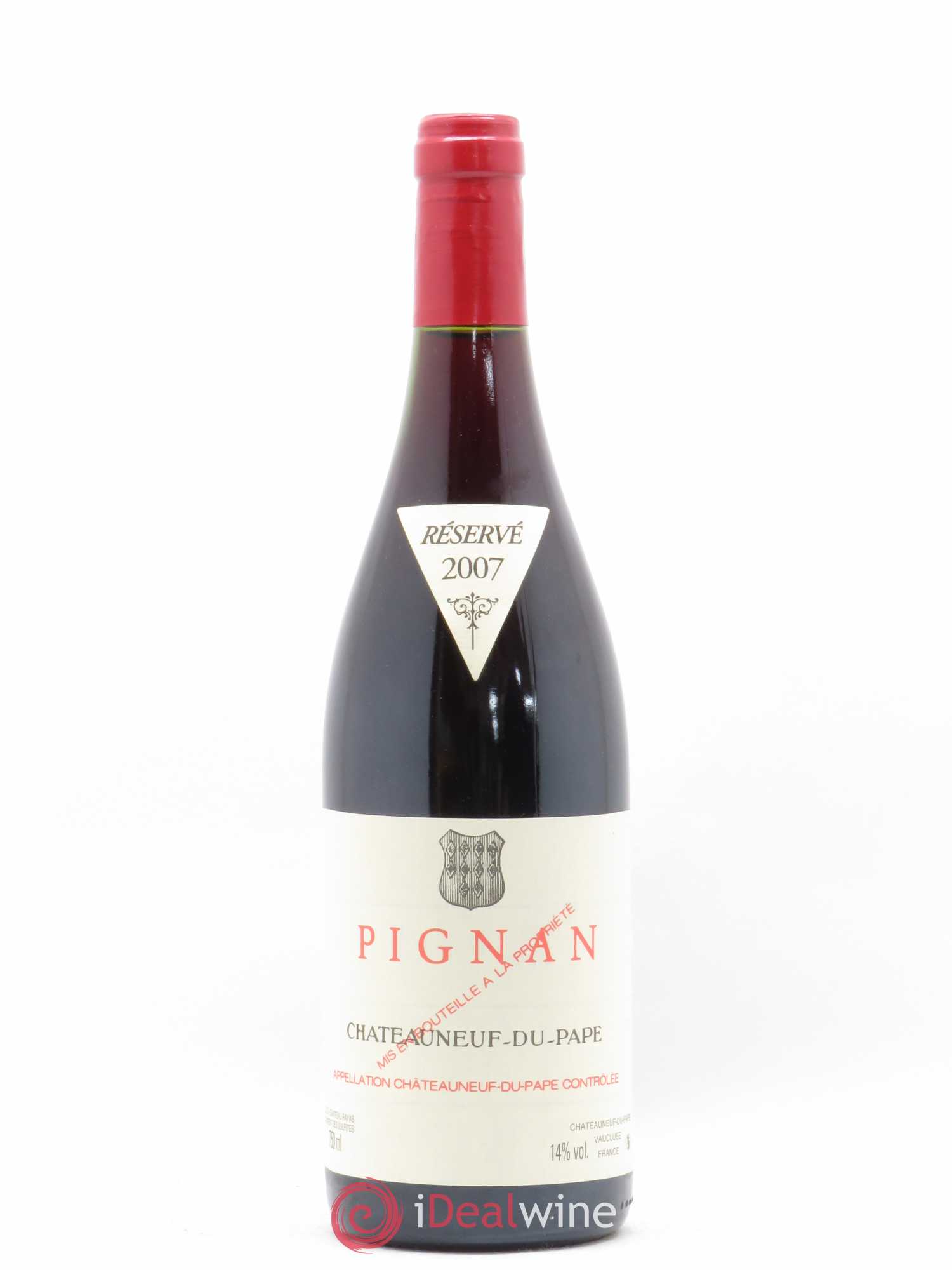 Châteauneuf-du-Pape Pignan Emmanuel Reynaud 2007 - Lot de 1 bouteille - 0