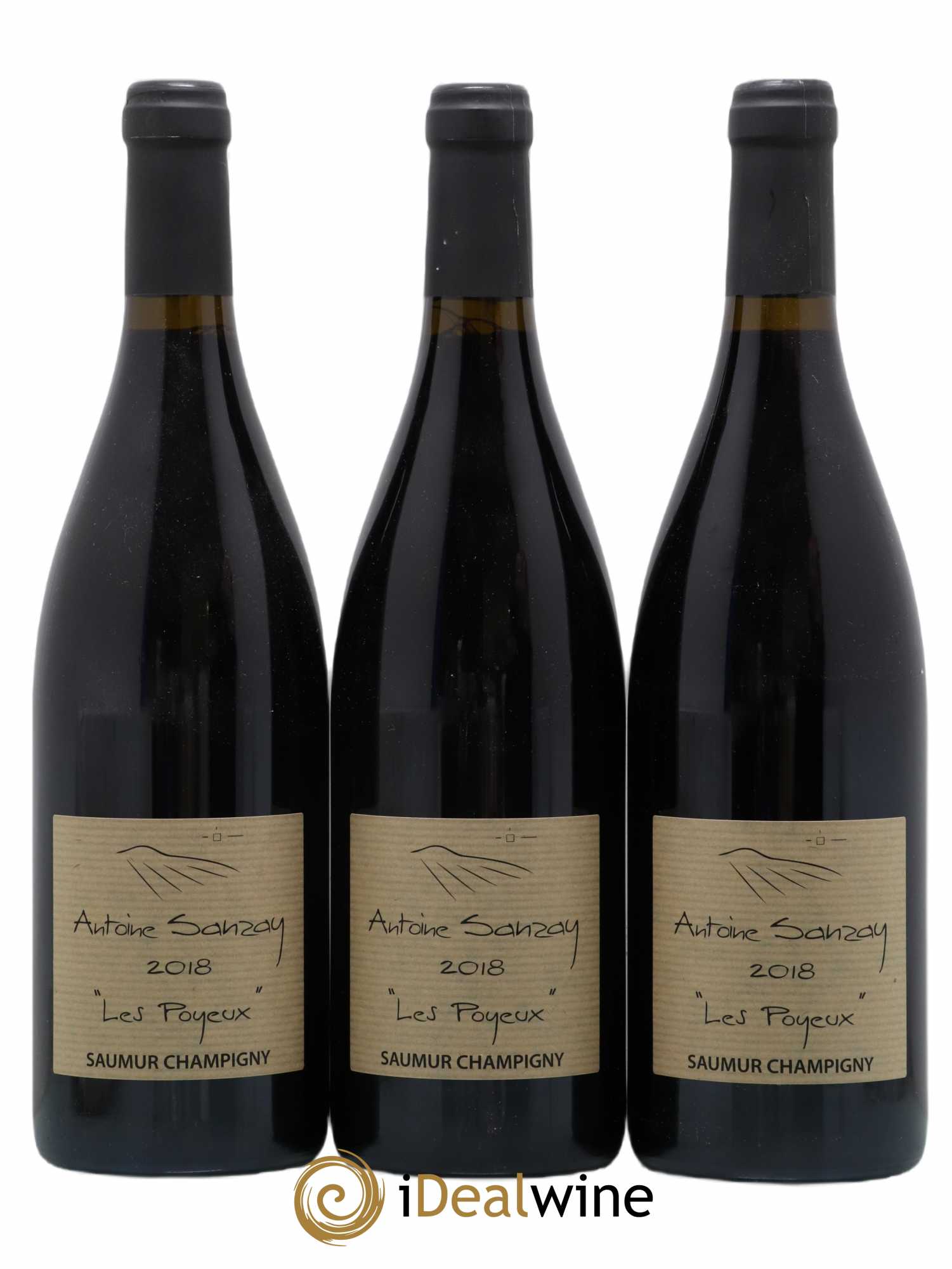 Saumur-Champigny Les Poyeux Antoine Sanzay (sans prix de réserve) 2018 - Lot de 3 bouteilles - 0