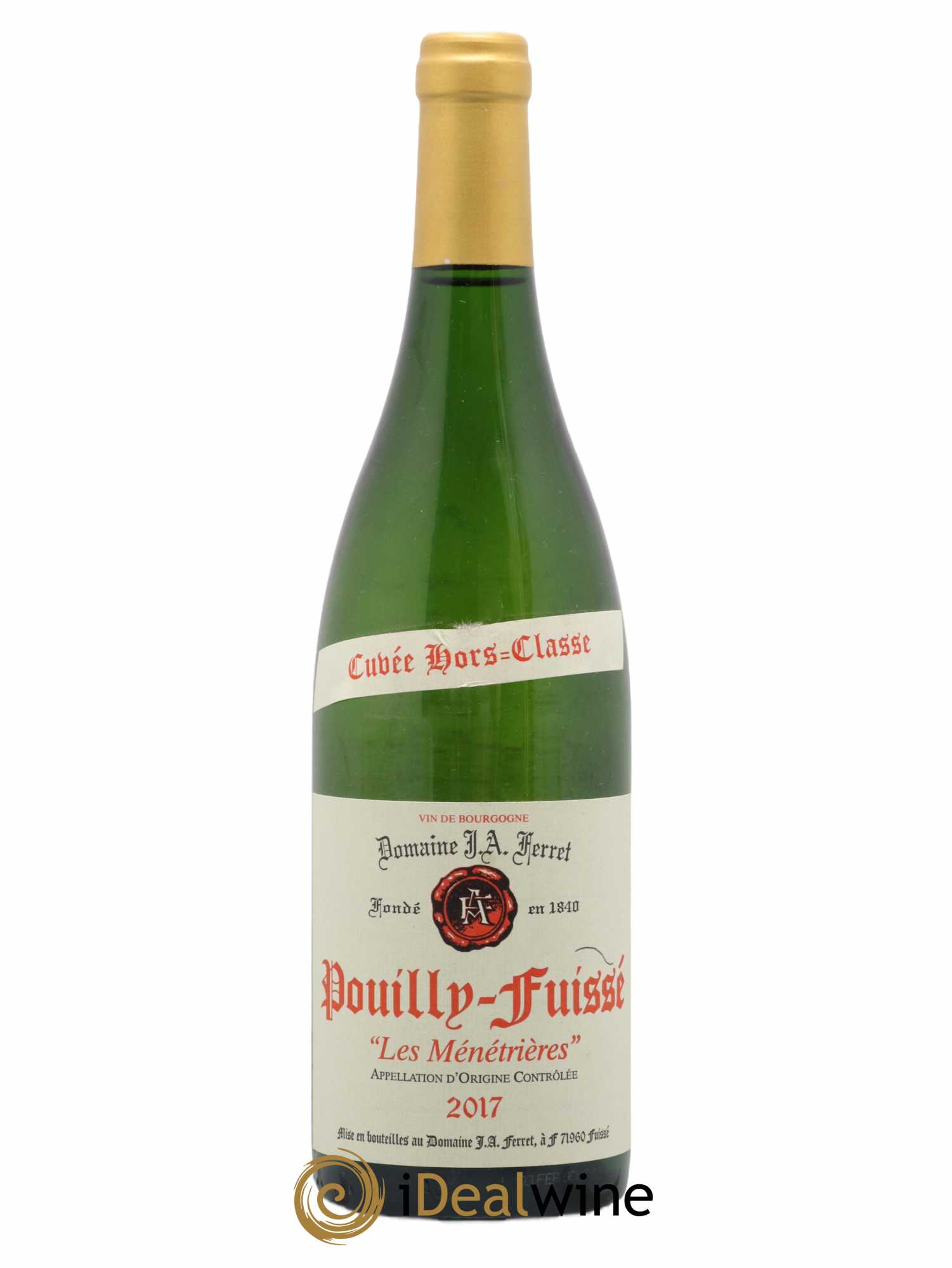 Pouilly-Fuissé 1er Cru Hors Classe Les Ménétrières J.A. Ferret (Domaine) (sans prix de réserve) 2017 - Lot de 1 bouteille - 0