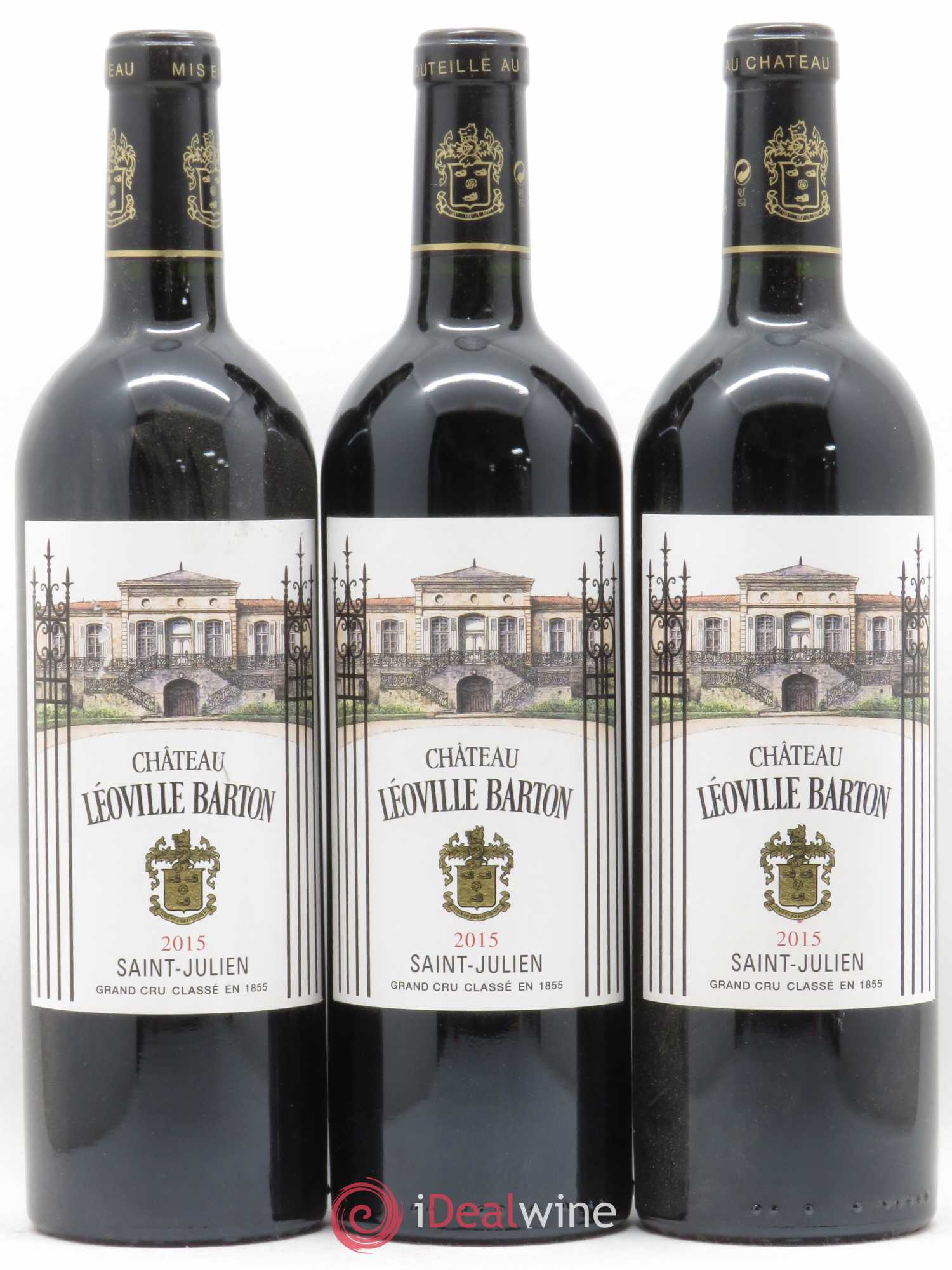 Château Léoville Barton 2ème Grand Cru Classé 2015 - Lot de 3 bouteilles - 0