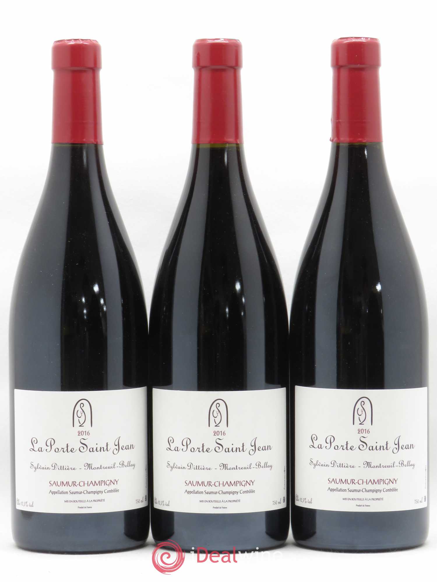 Saumur-Champigny La Porte Saint Jean 2016 - Lot de 3 bouteilles - 0