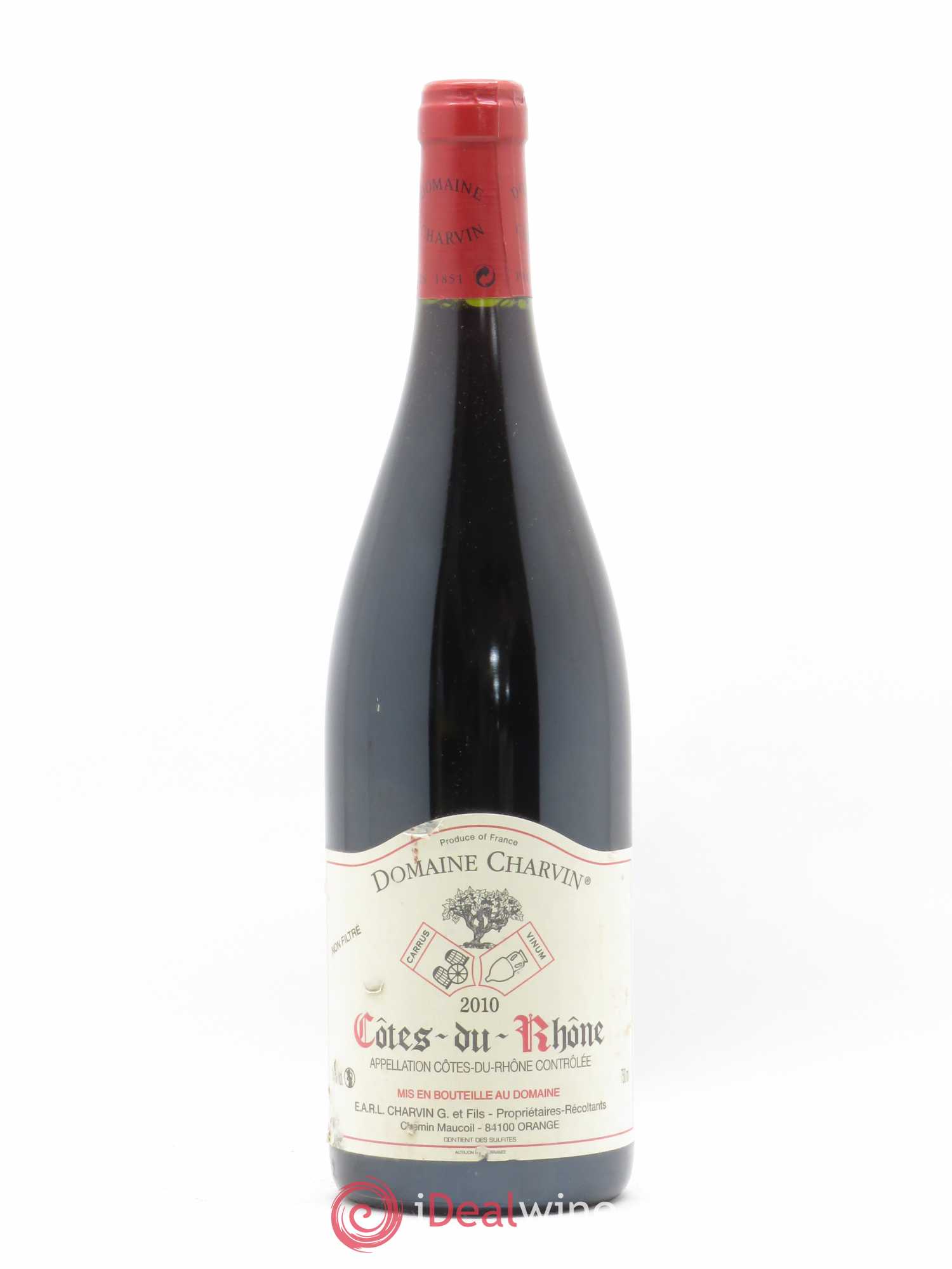 Côtes-du-Rhône Charvin (Domaine) 2010 - Lot de 1 bouteille - 0