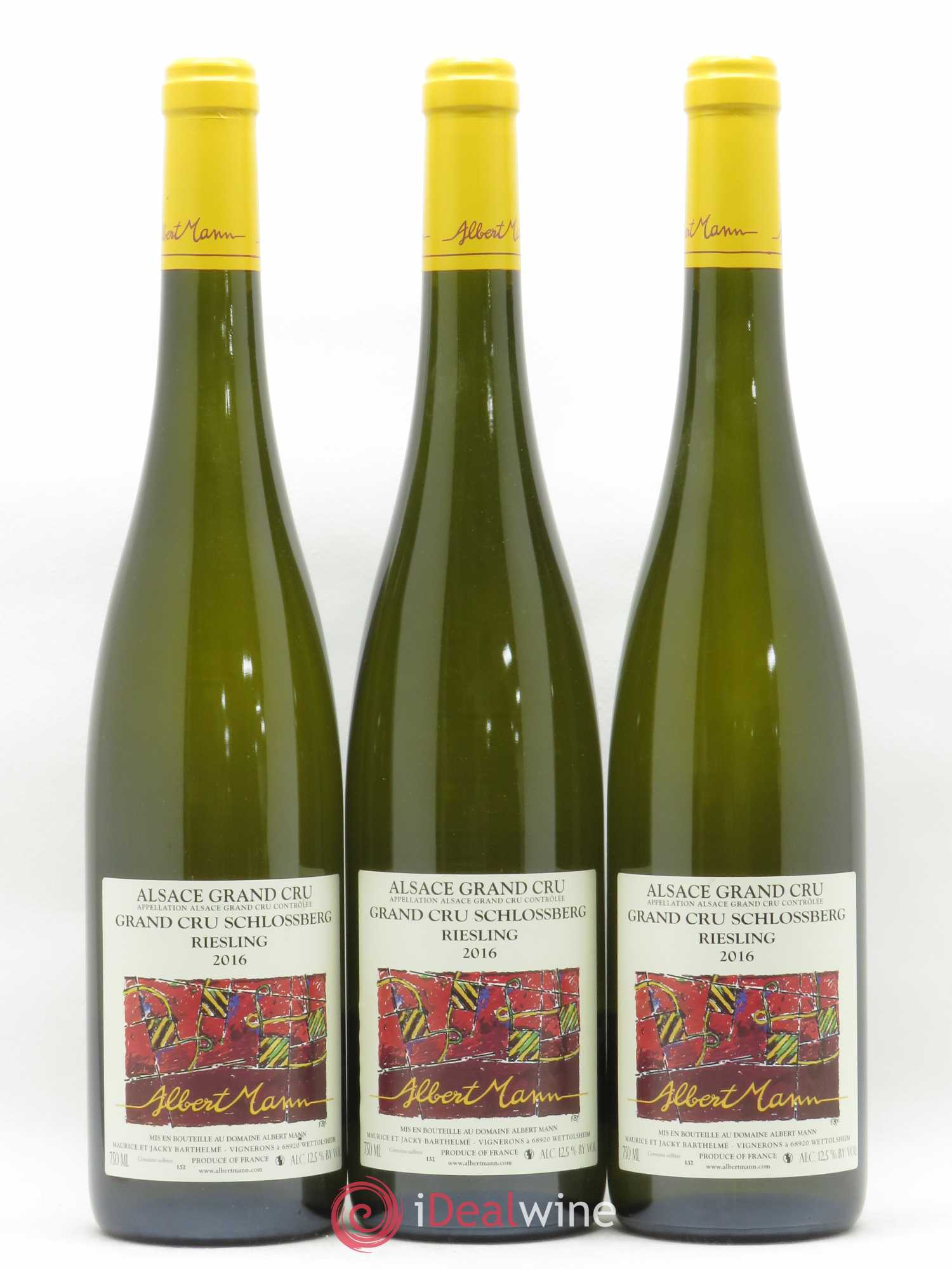 Alsace Riesling Grand Cru Schlossberg Albert Mann 2016 - Lot de 3 bouteilles - 0