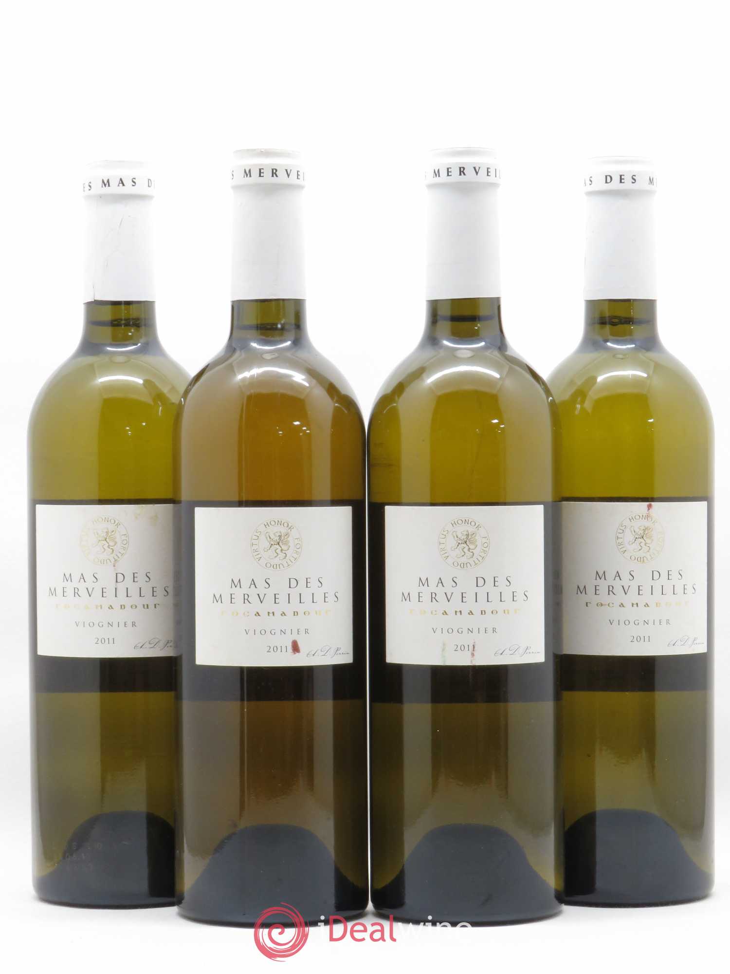Divers IGP Côtes du Lot Rocamadour Viognier Mas des Merveilles 2011 - Lot de 4 bouteilles - 0