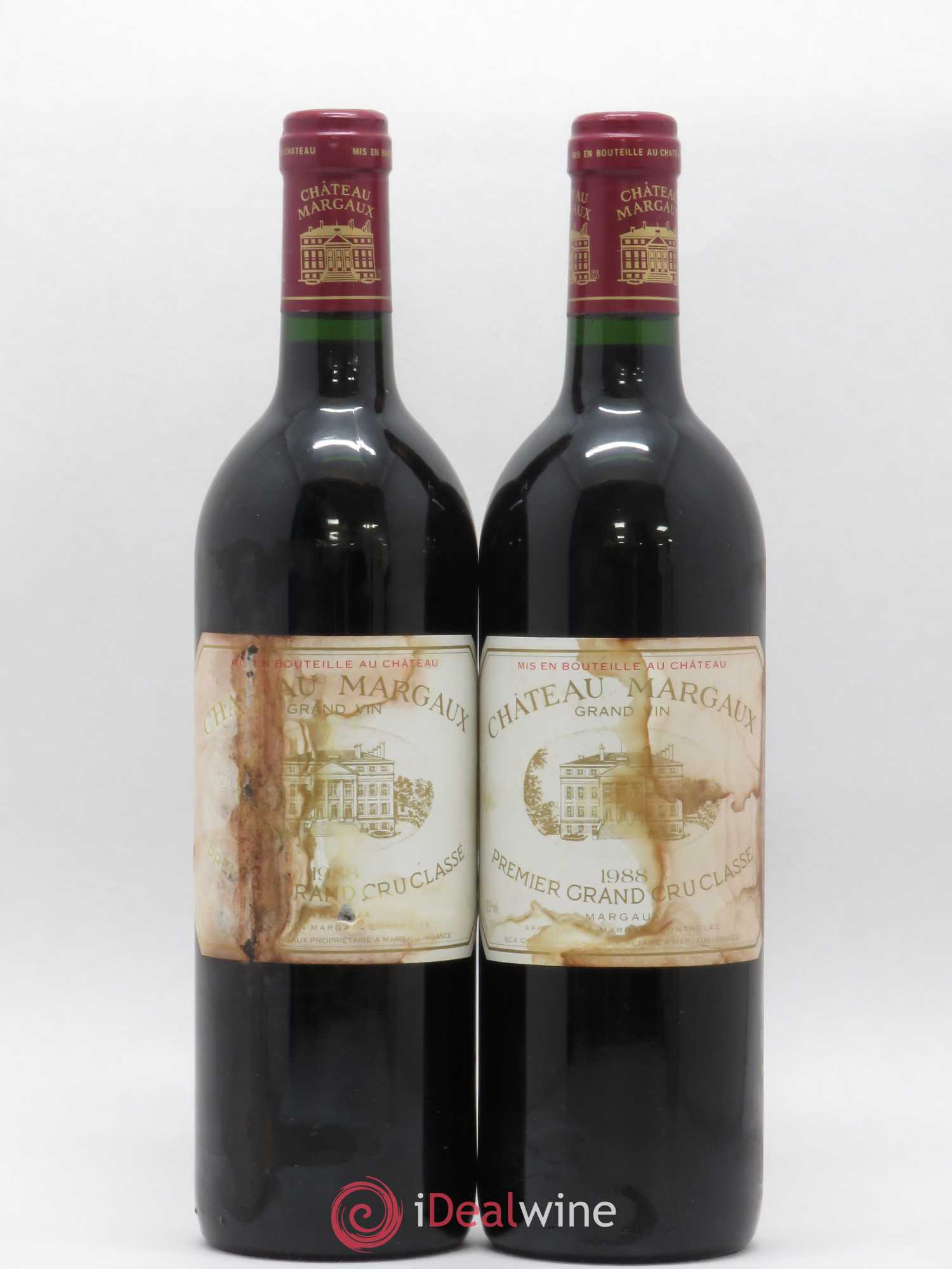 Château Margaux 1er Grand Cru Classé 1988 - Lot de 2 bouteilles - 0