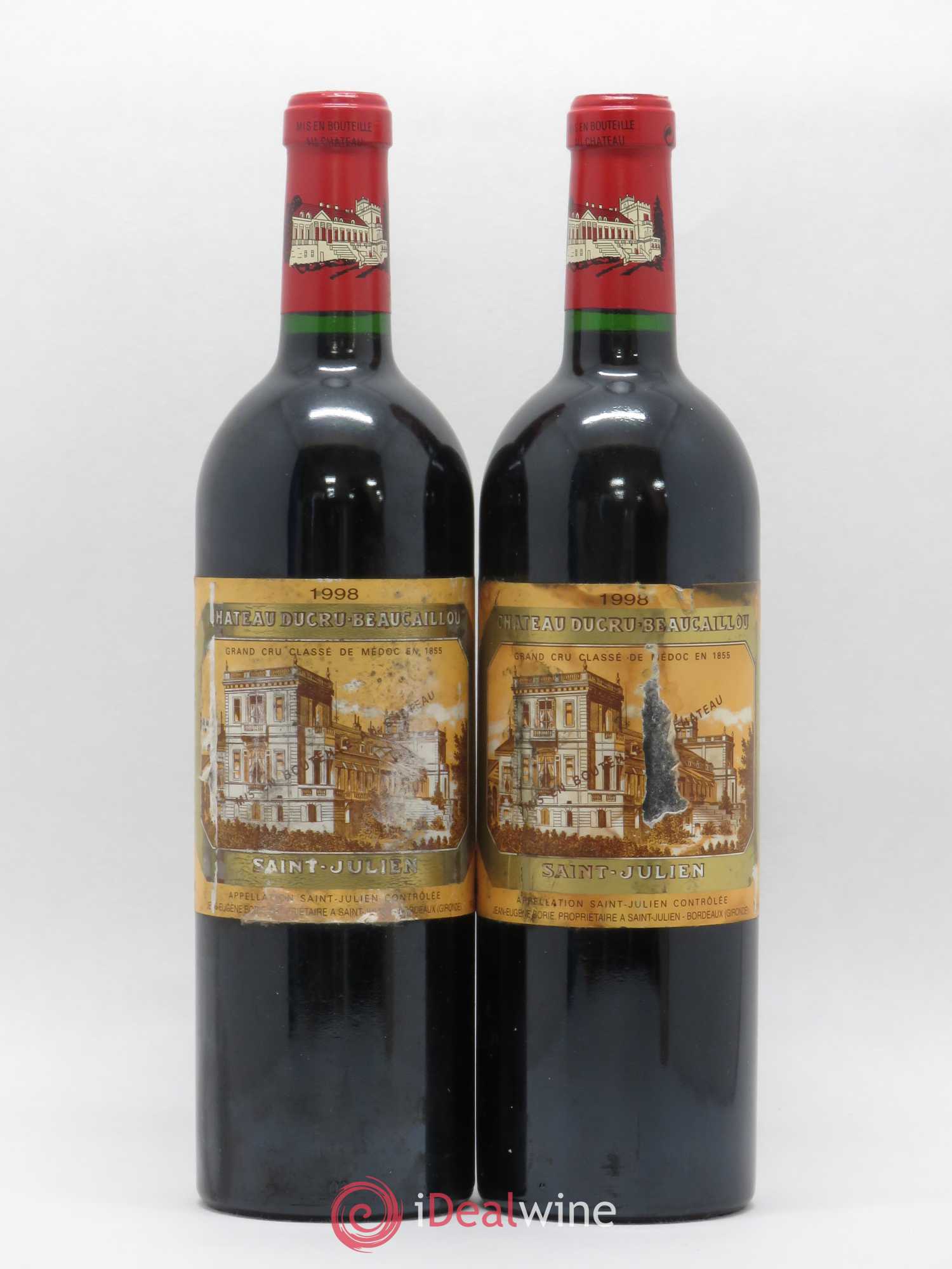 Château Ducru Beaucaillou 2ème Grand Cru Classé 1998 - Lot de 2 bouteilles - 0