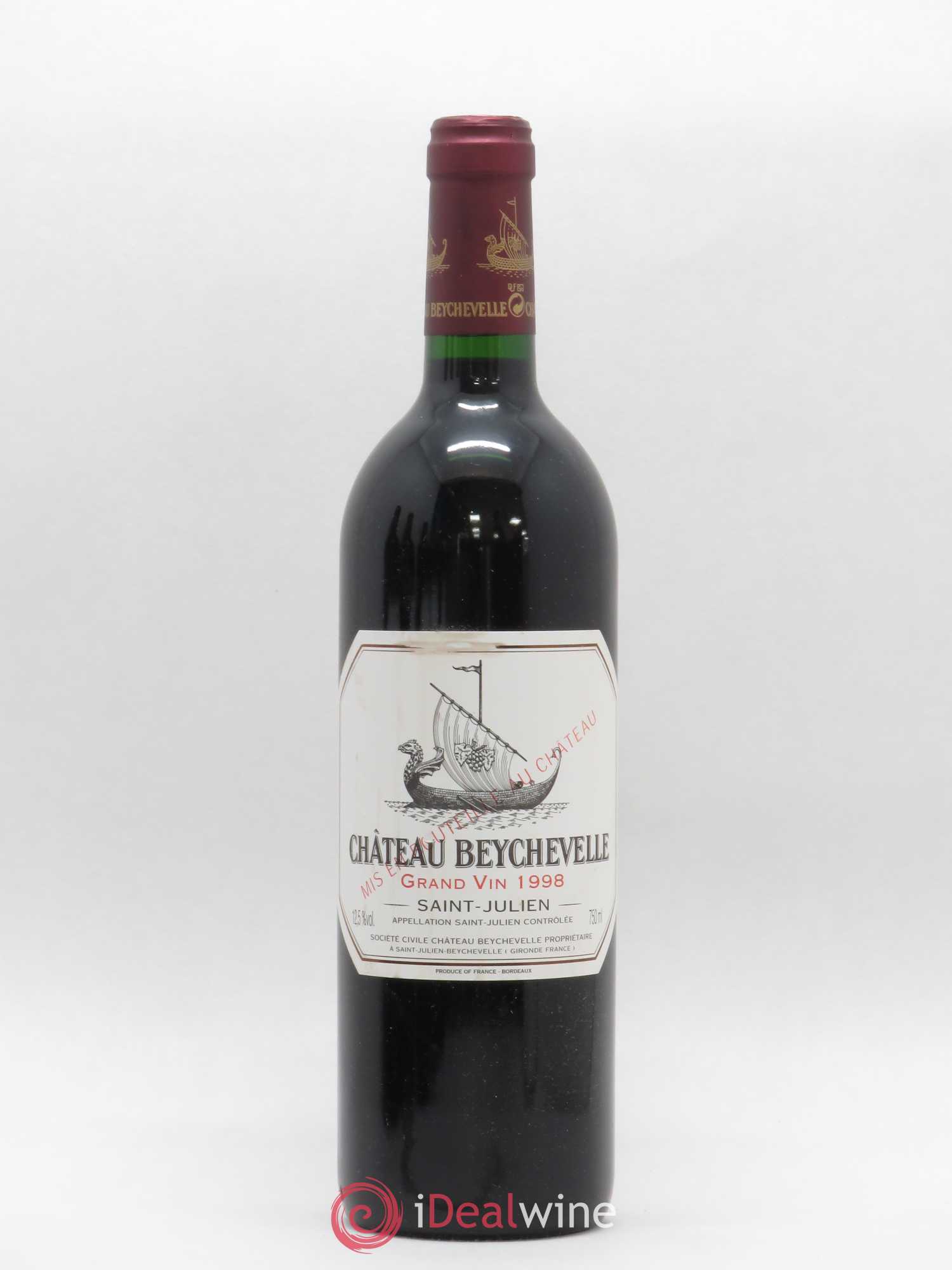 Château Beychevelle 4ème Grand Cru Classé 1998 - Lot de 1 bouteille - 0