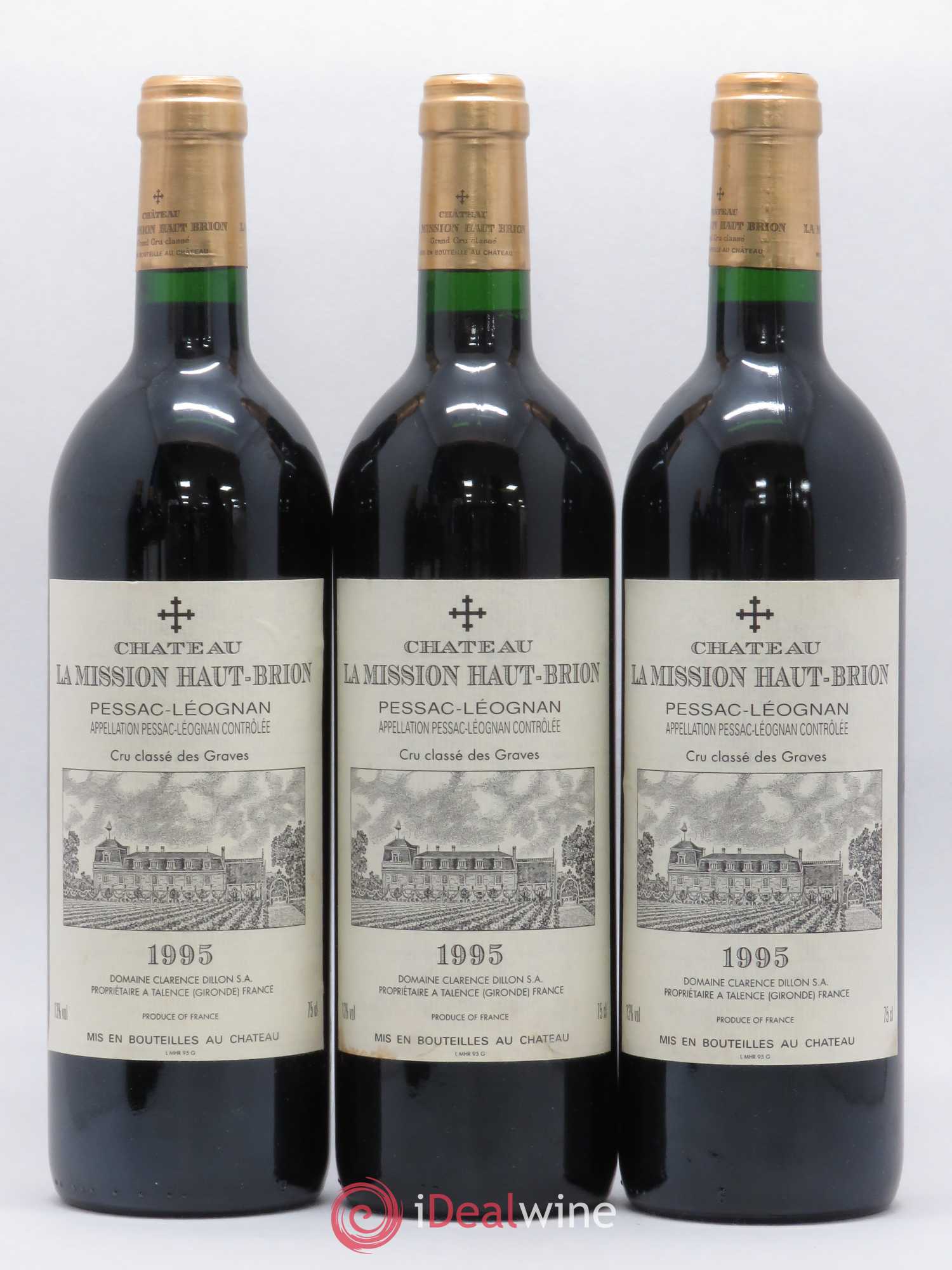 Château la Mission Haut-Brion Cru Classé de Graves 1995 - Lot de 6 bouteilles - 2