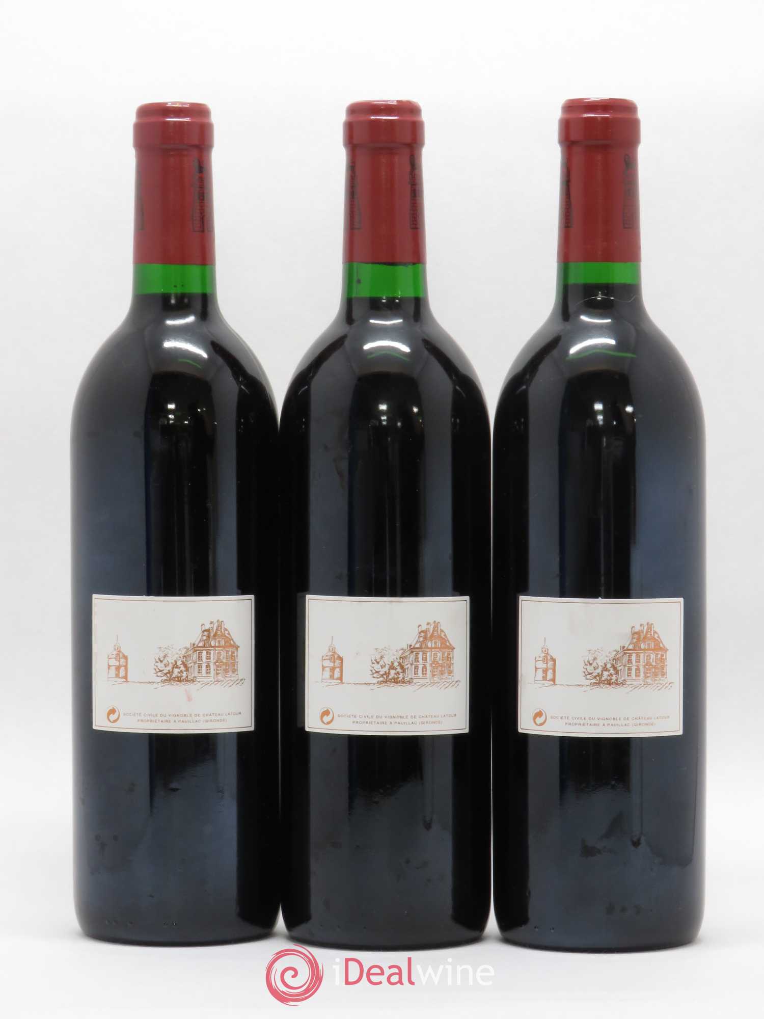 Château Latour 1er Grand Cru Classé 1993 - Lot de 3 bouteilles - 1