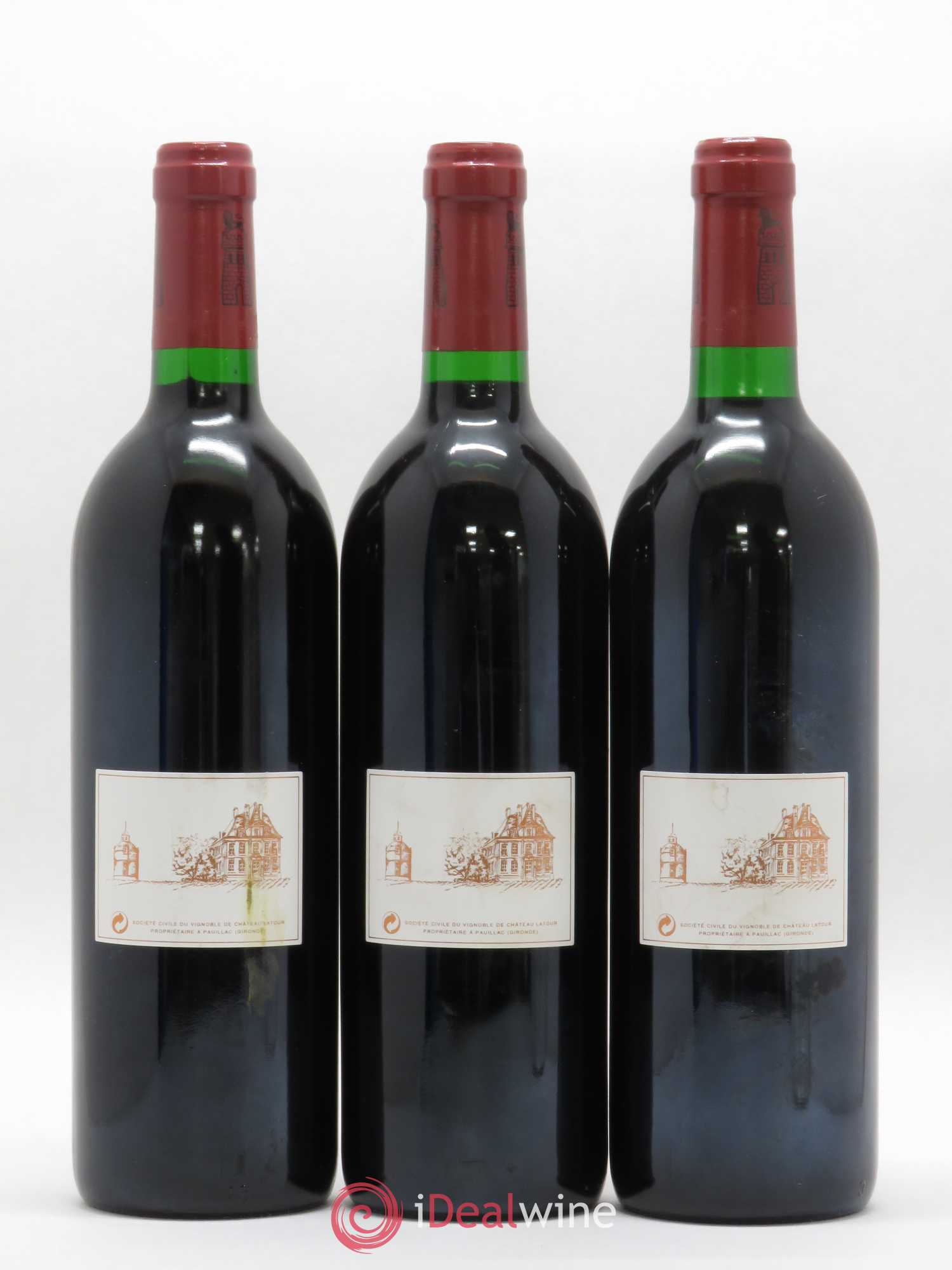 Château Latour 1er Grand Cru Classé 1993 - Lot de 3 bouteilles - 1