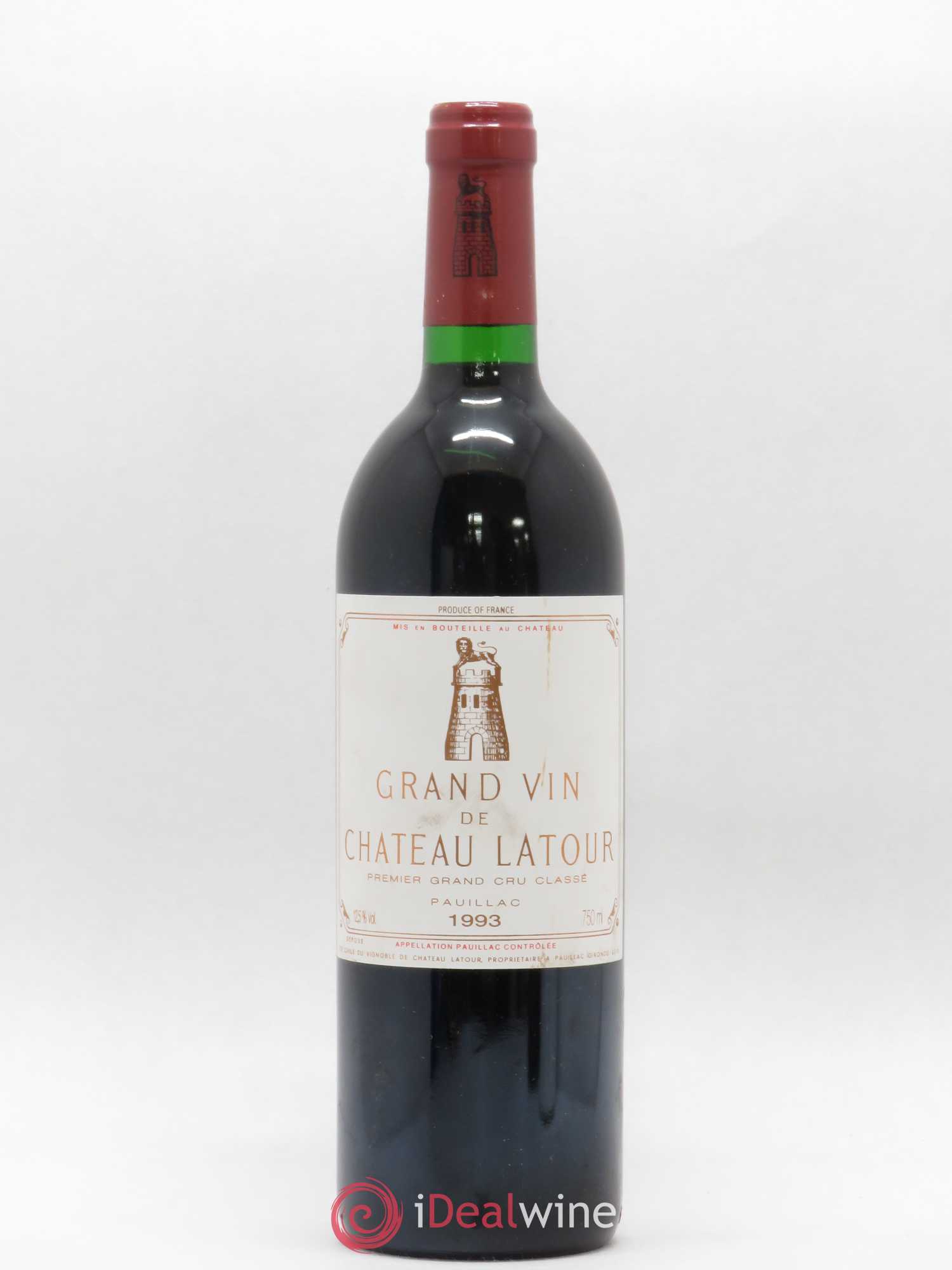 Château Latour 1er Grand Cru Classé 1993 - Lot de 1 bouteille - 0