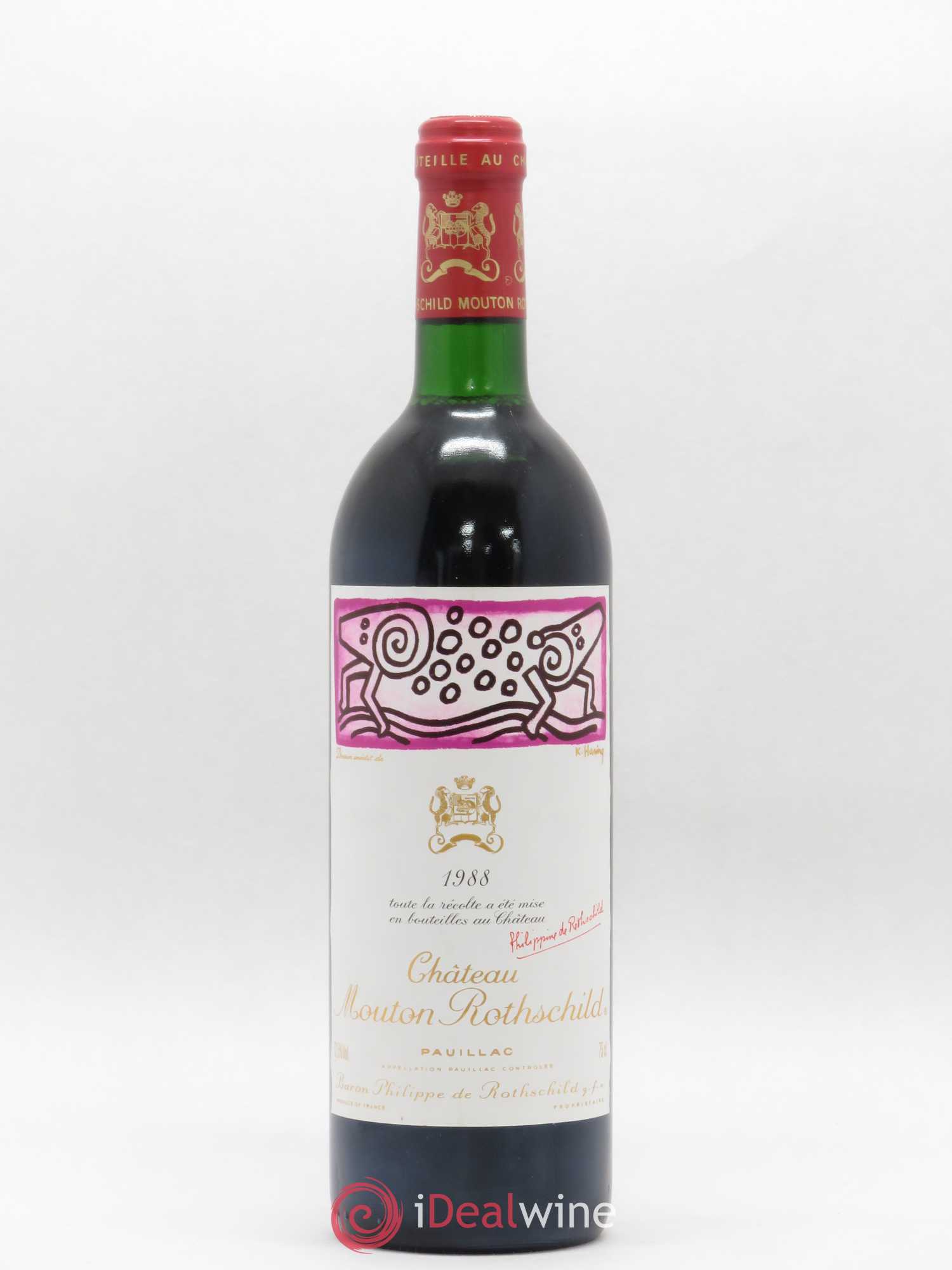 Château Mouton Rothschild 1er Grand Cru Classé 1988 - Lot de 1 bouteille - 0