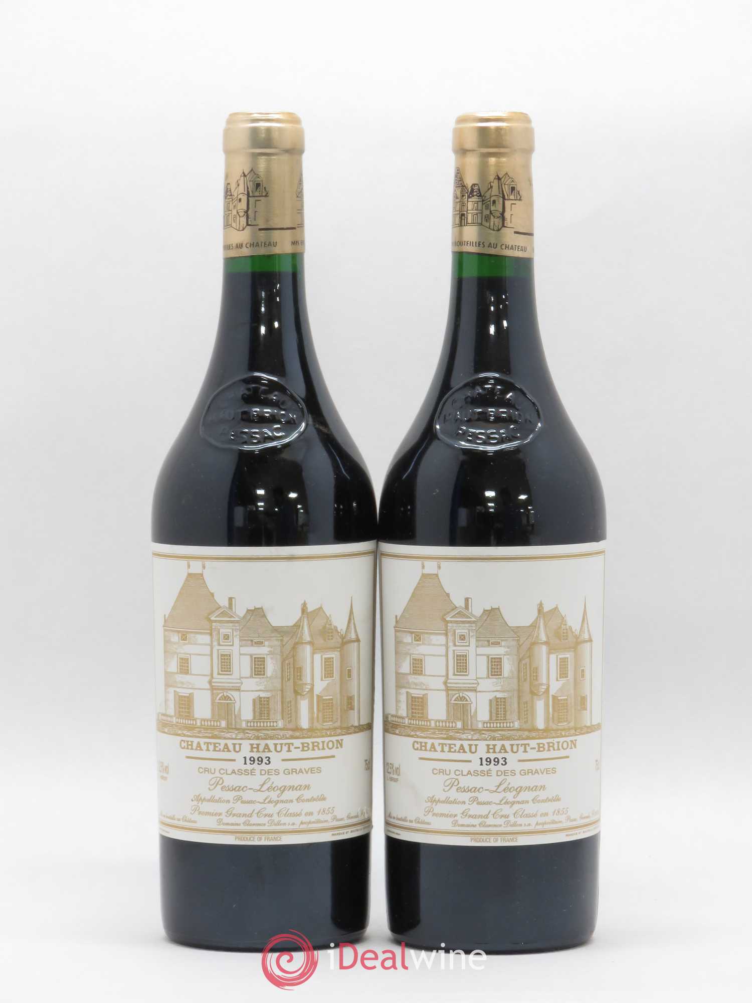Château Haut Brion 1er Grand Cru Classé 1993 - Lot de 2 bouteilles - 0
