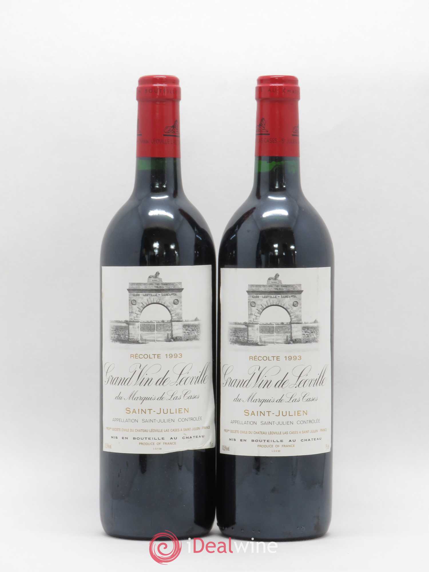 Château Léoville Las Cases 2ème Grand Cru Classé 1993 - Lot de 2 bouteilles - 0