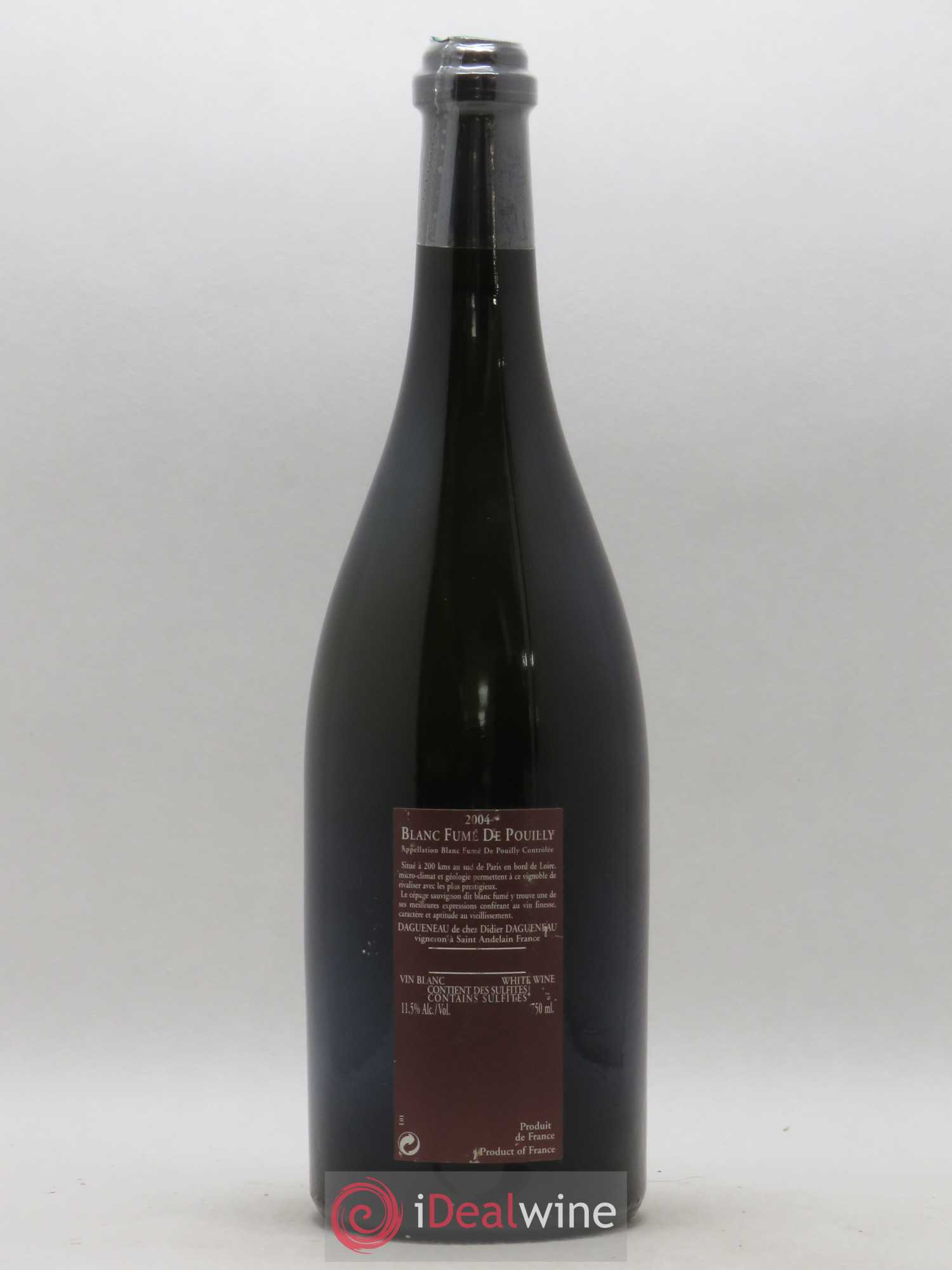 Vin de France (anciennement Pouilly-Fumé) Pur Sang Dagueneau (Domaine Didier - Louis-Benjamin) 2004 - Lot de 1 bouteille - 1