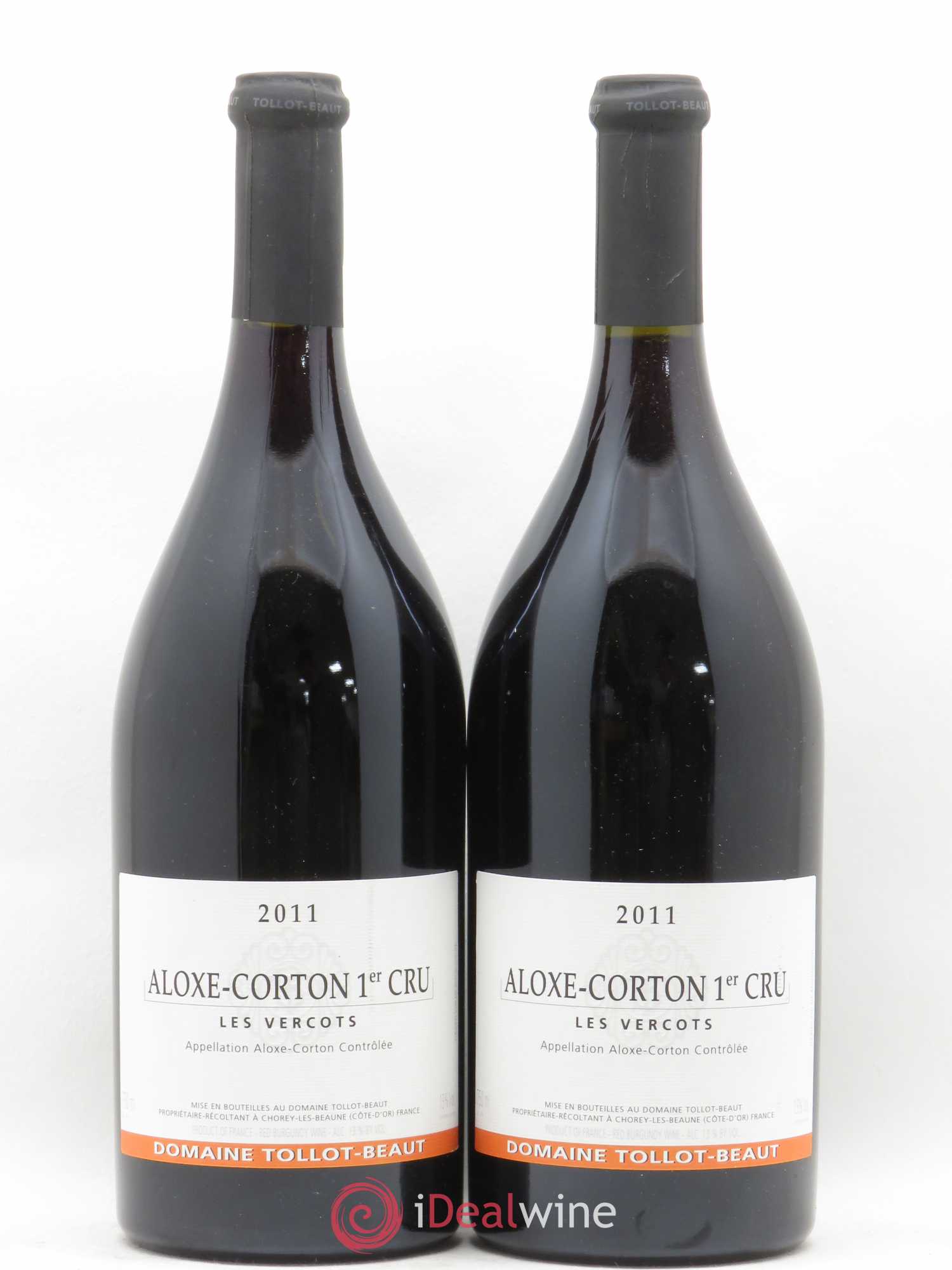 Aloxe-Corton 1er Cru Les Vercots Tollot Beaut (Domaine) 2011 - Lot de 2 bouteilles - 0