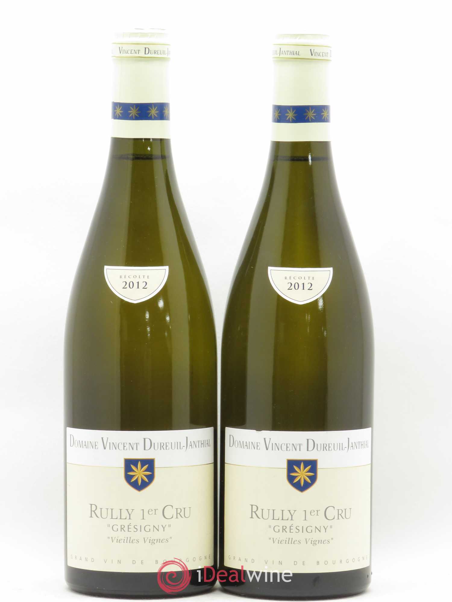Rully Vincent Dureuil-Janthial 1er cru Grésigny Vieilles vignes 2012 - Posten von 2 Flaschen - 0