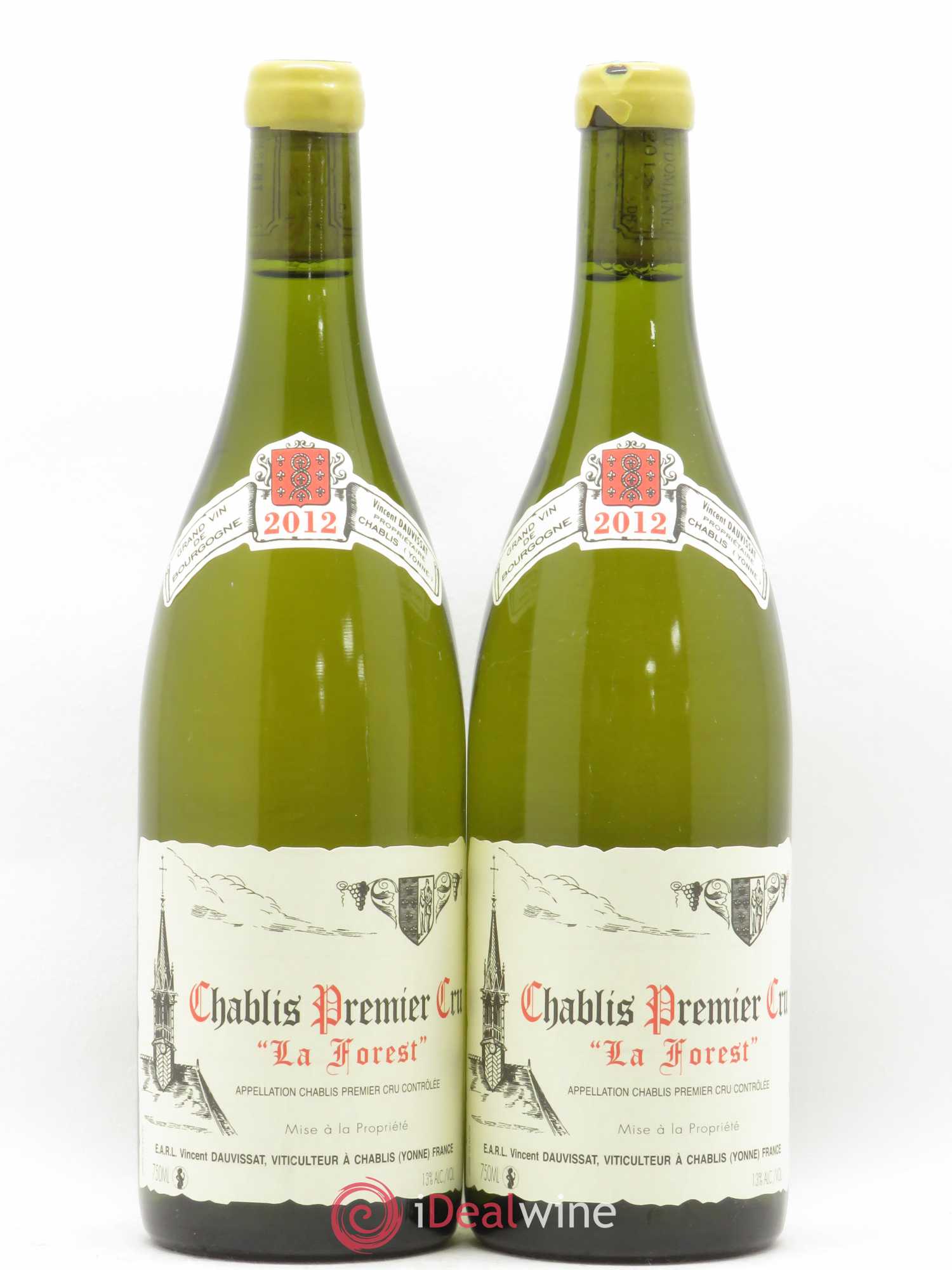 Chablis 1er Cru La Forest Vincent Dauvissat (Domaine) 2012 - Lot de 2 bouteilles - 0