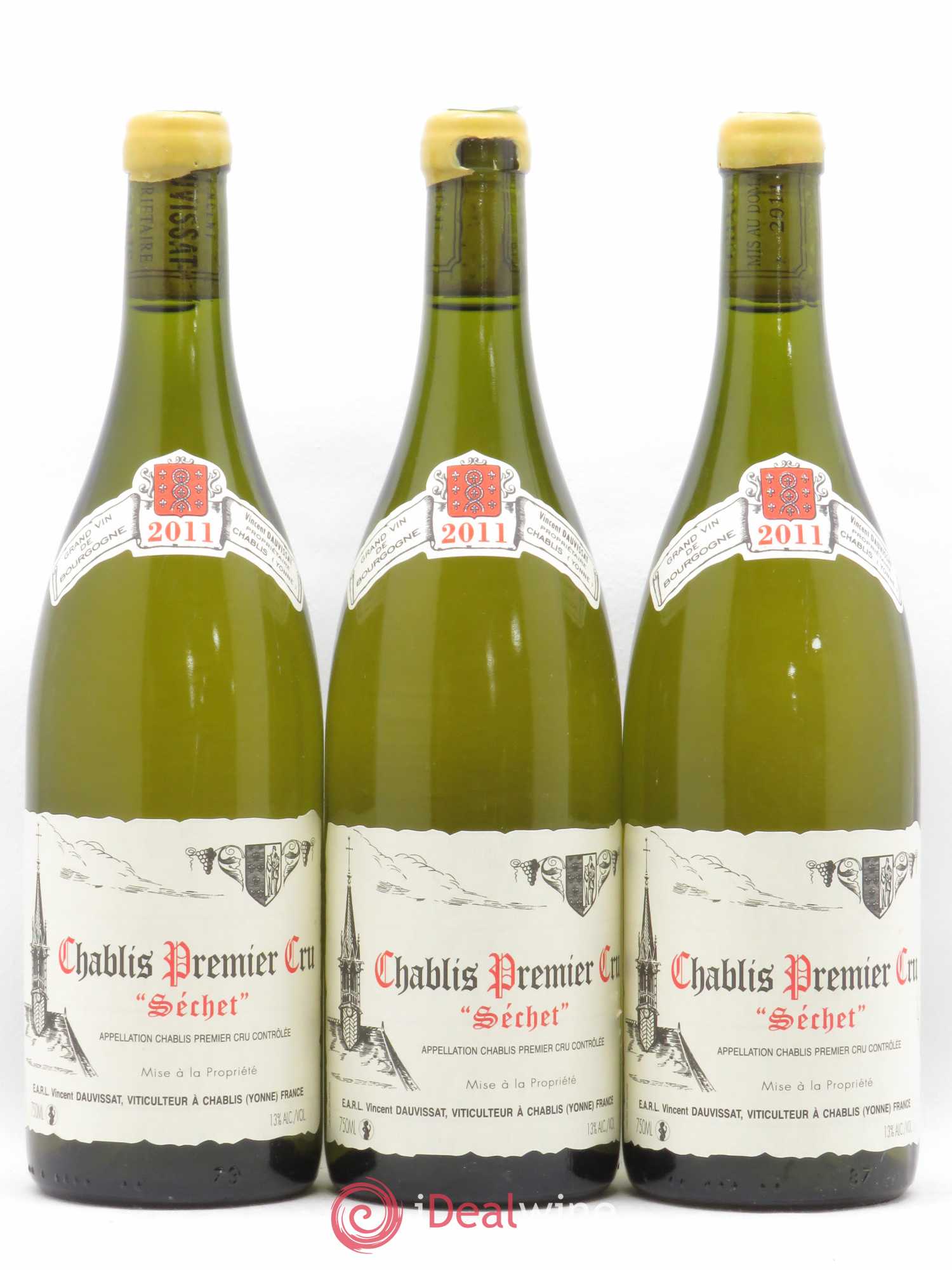Chablis 1er Cru Séchet Vincent Dauvissat (Domaine) 2011 - Lot de 3 bouteilles - 0