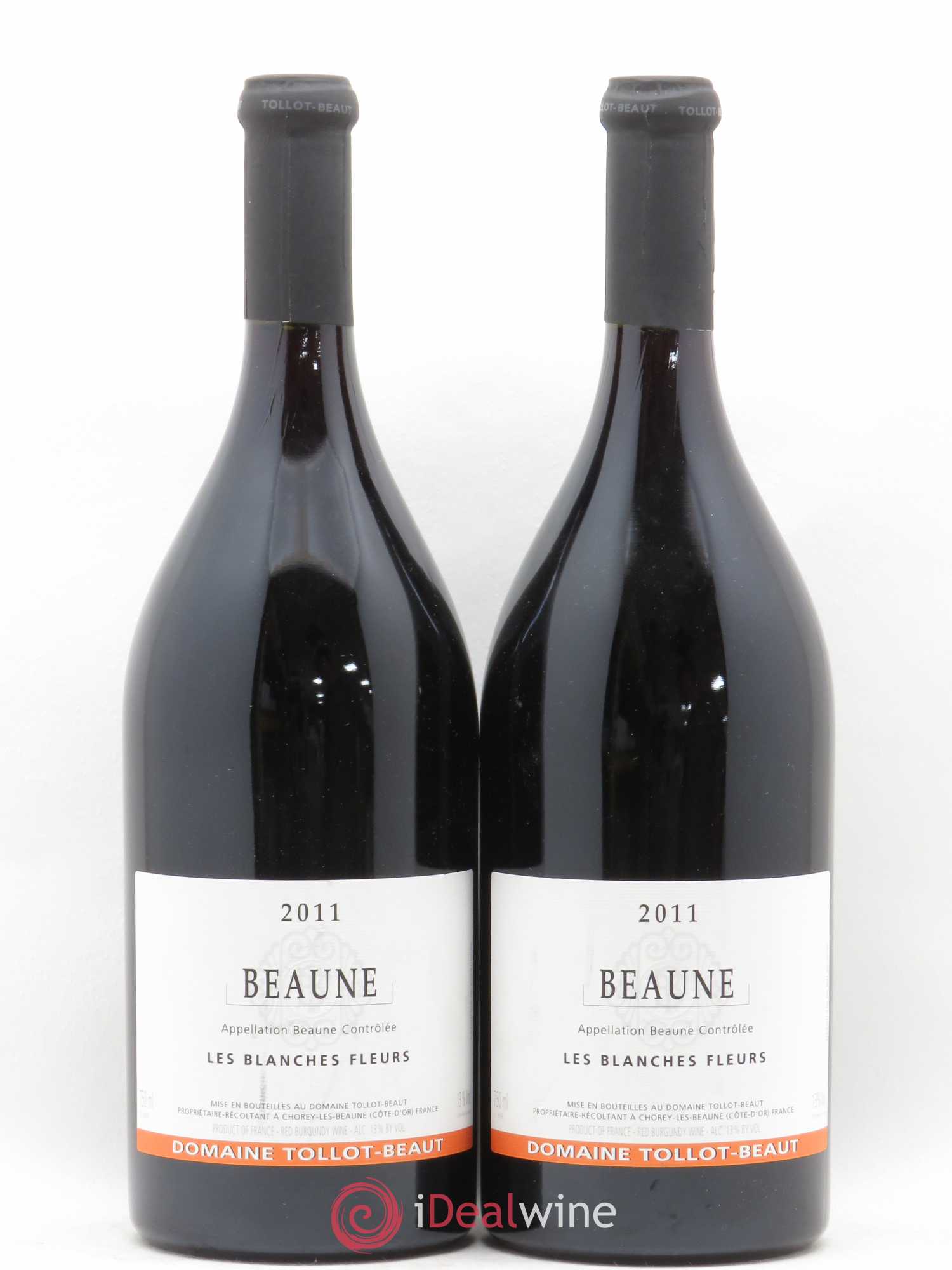 Beaune Les Blanches Fleurs Tollot Beaut (sans prix de réserve) 2011 - Lotto di 2 bottiglie - 0