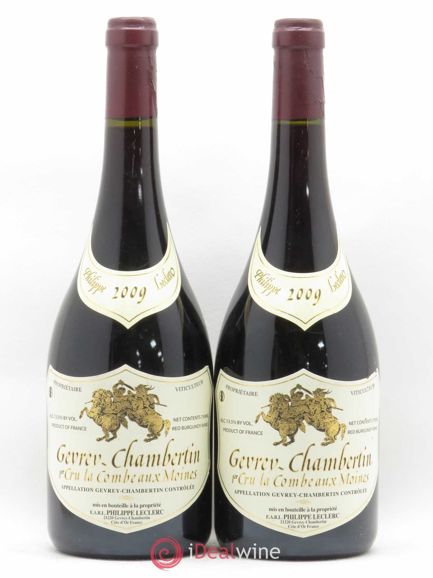 Gevrey-Chambertin 1er Cru La Combe aux Moines Philippe Leclerc 2009 - Posten von 2 Flaschen - 0