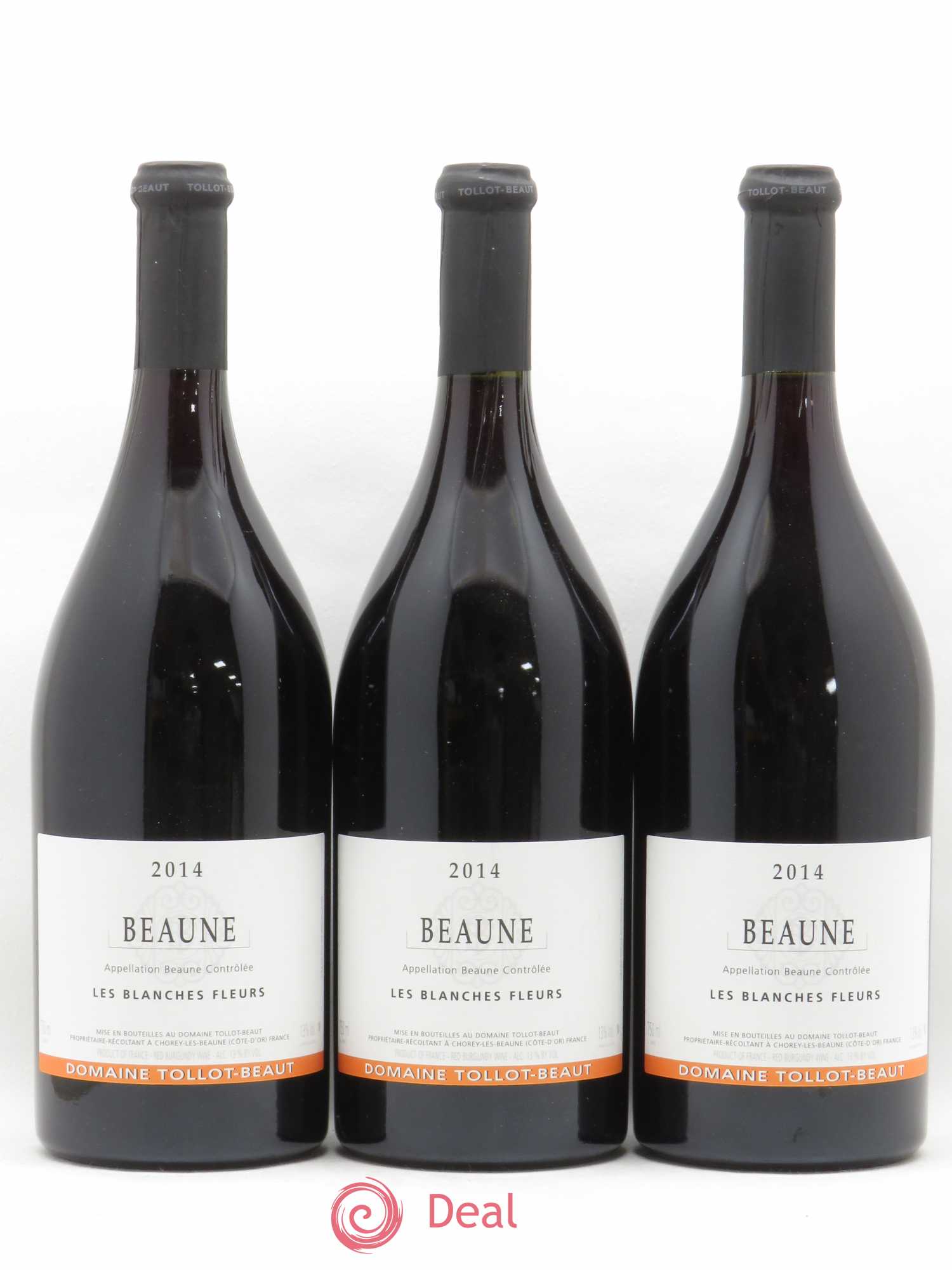 Beaune Les Blanches Fleurs Tollot Beaut 2014 - Lot de 3 bouteilles - 0