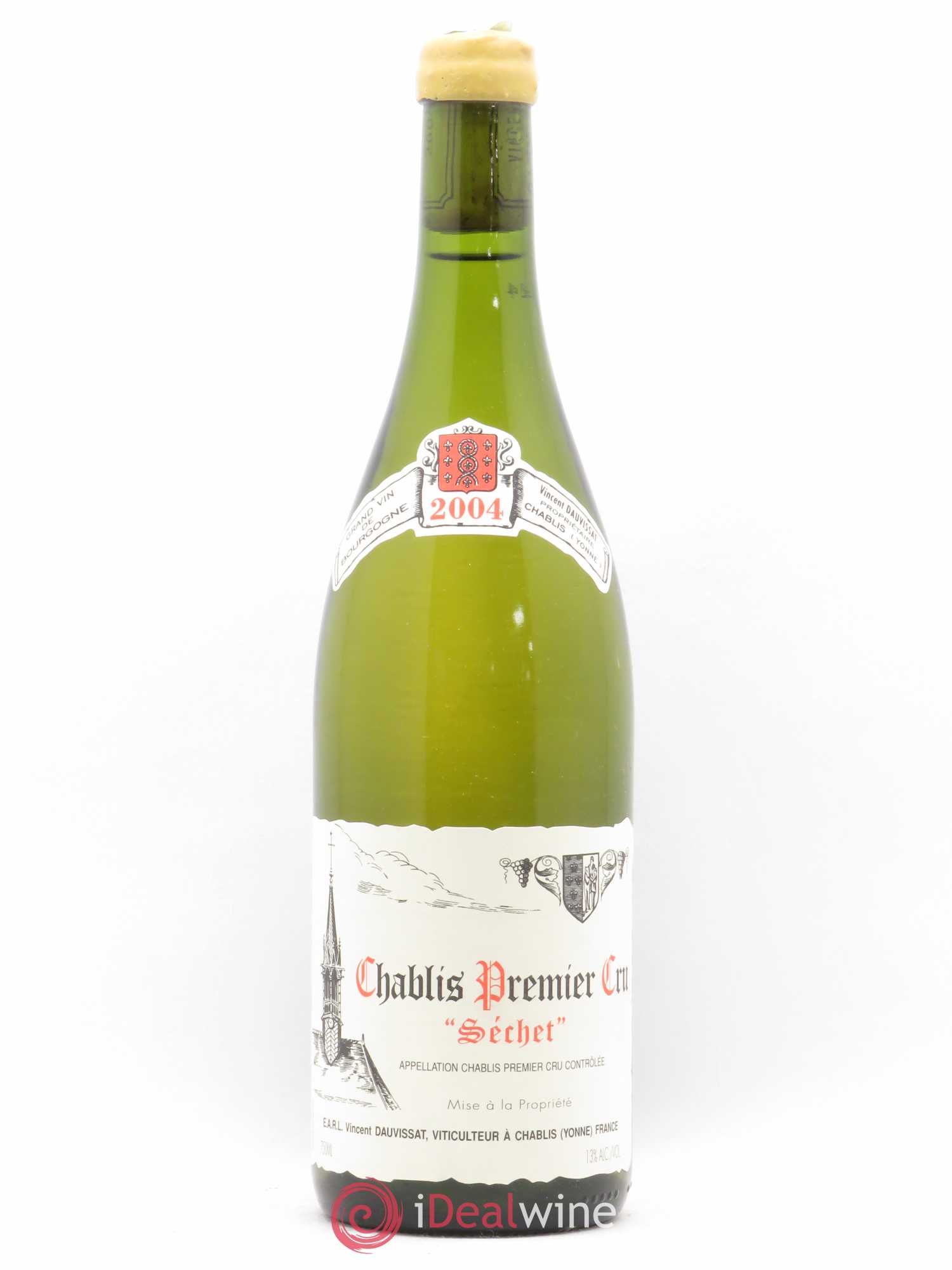 Chablis 1er Cru Séchet Vincent Dauvissat (Domaine) 2004 - Lot de 1 bouteille - 0