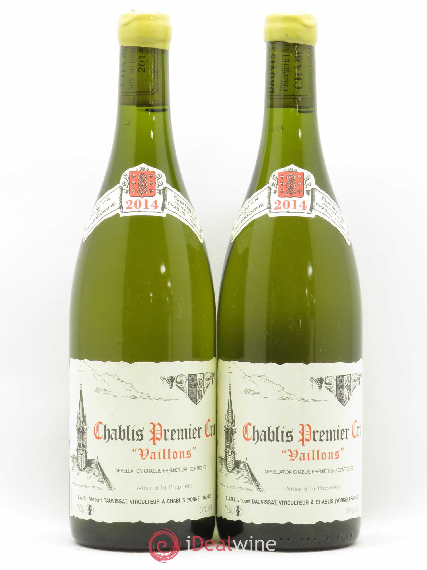 Chablis 1er Cru Vaillons Vincent Dauvissat (Domaine) 2014 - Lot de 2 bouteilles - 0