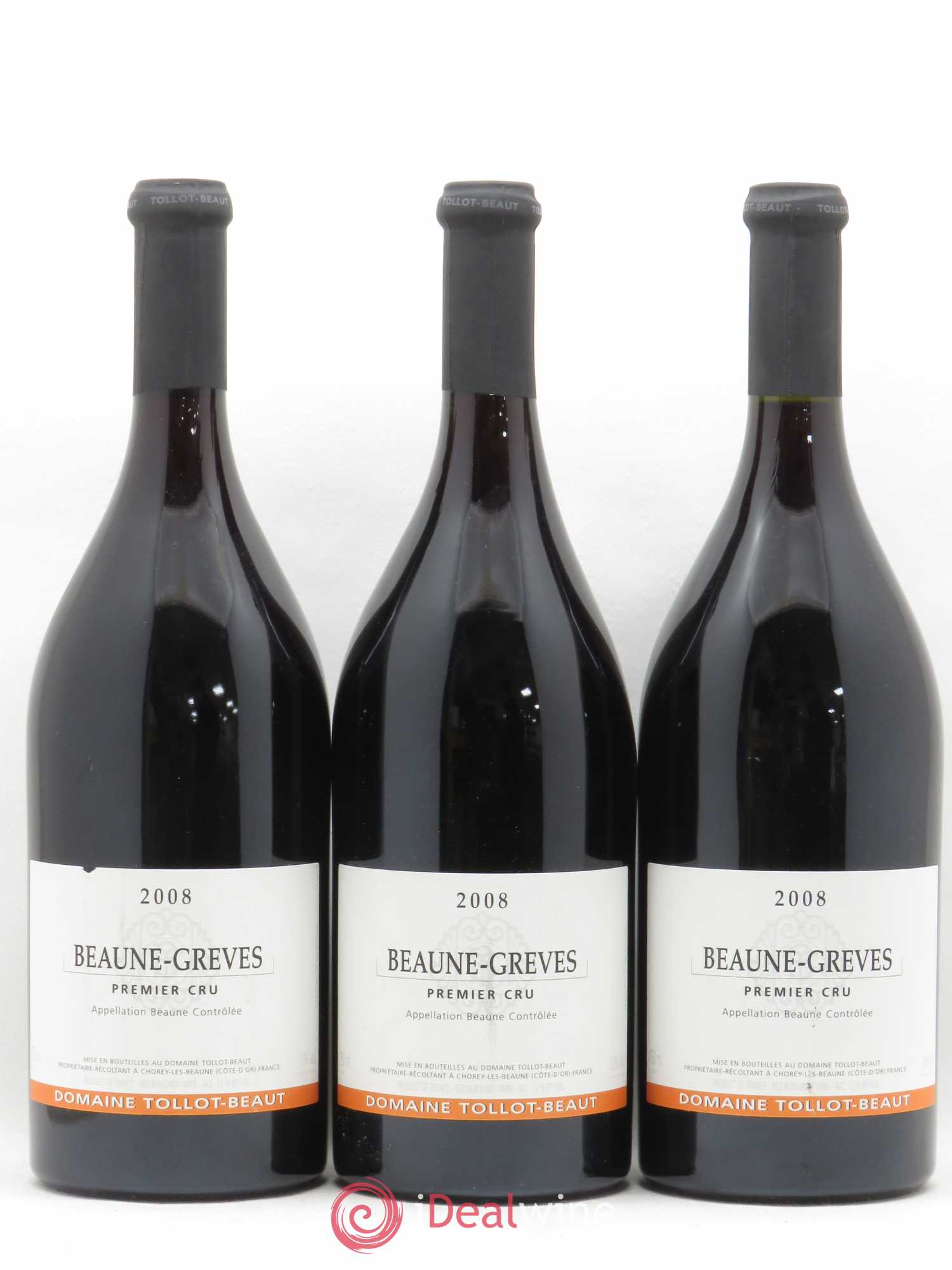 Beaune 1er Cru Grèves Tollot Beaut 2008 - Posten von 3 Flaschen - 0