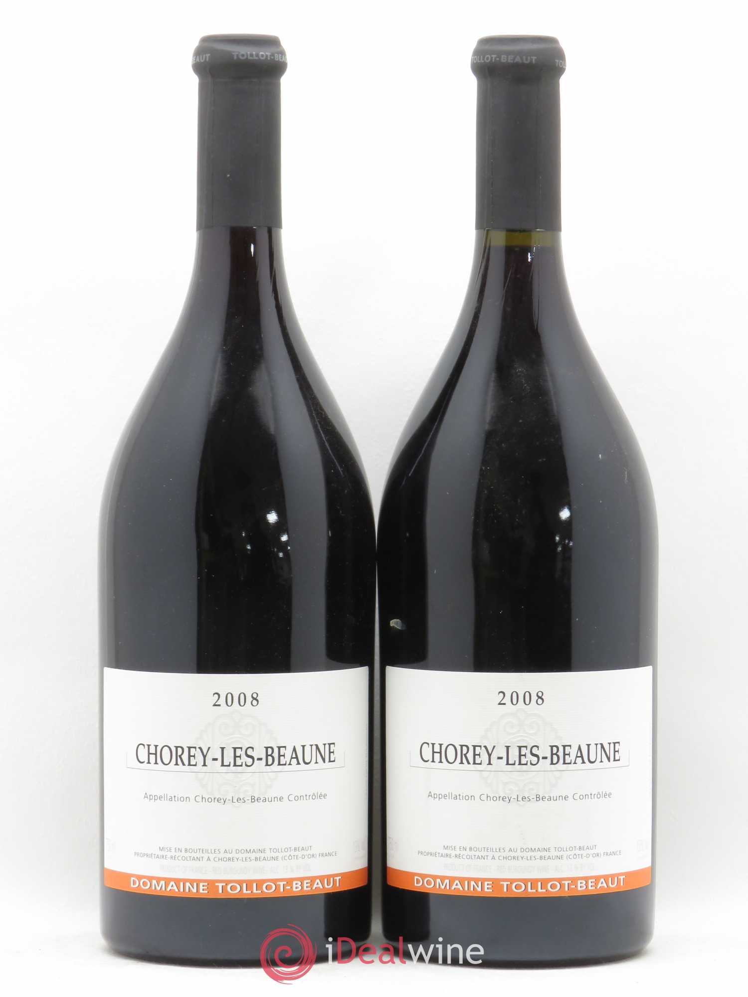 Chorey-lès-Beaune Tollot Beaut 2008 - Posten von 2 Flaschen - 0