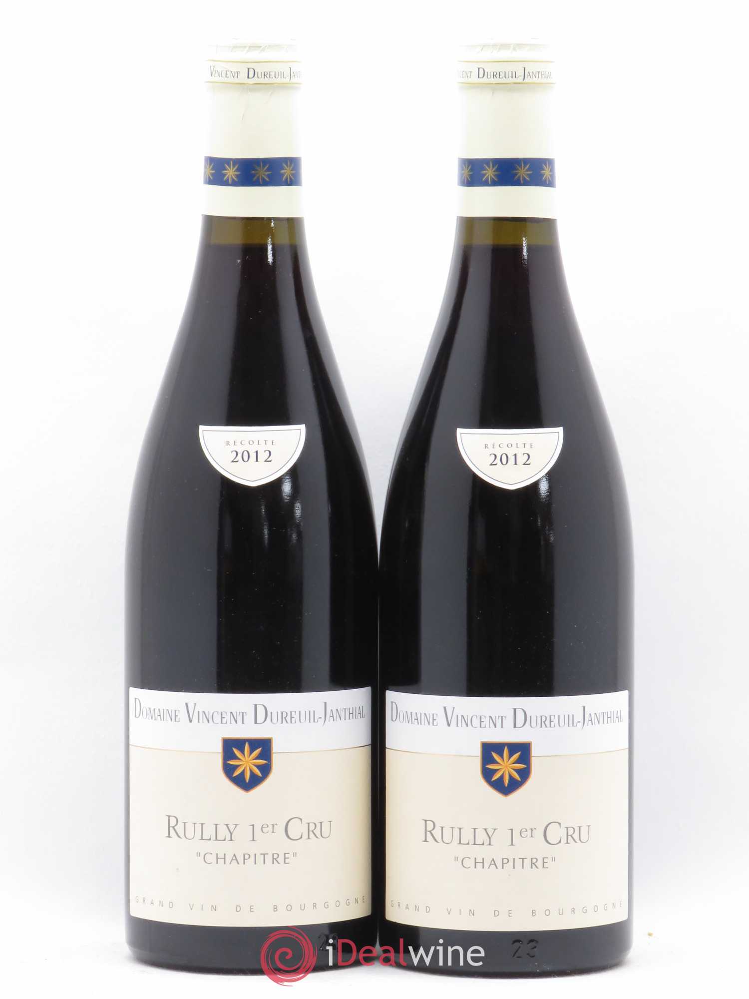 Rully 1er Cru Chapitre Dureuil Janthial 2012 - Posten von 2 Flaschen - 0
