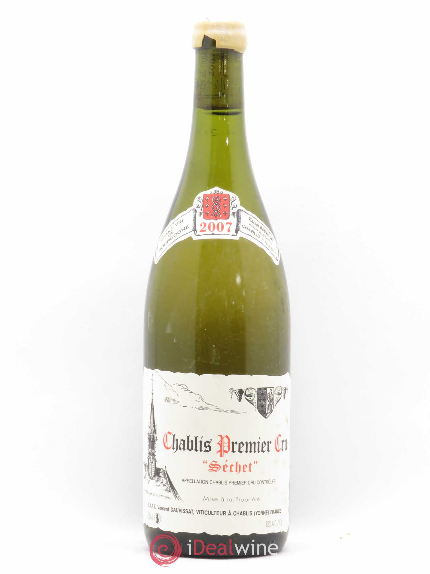 Chablis 1er Cru Séchet Vincent Dauvissat (Domaine) 2007 - Lot de 1 bouteille - 0