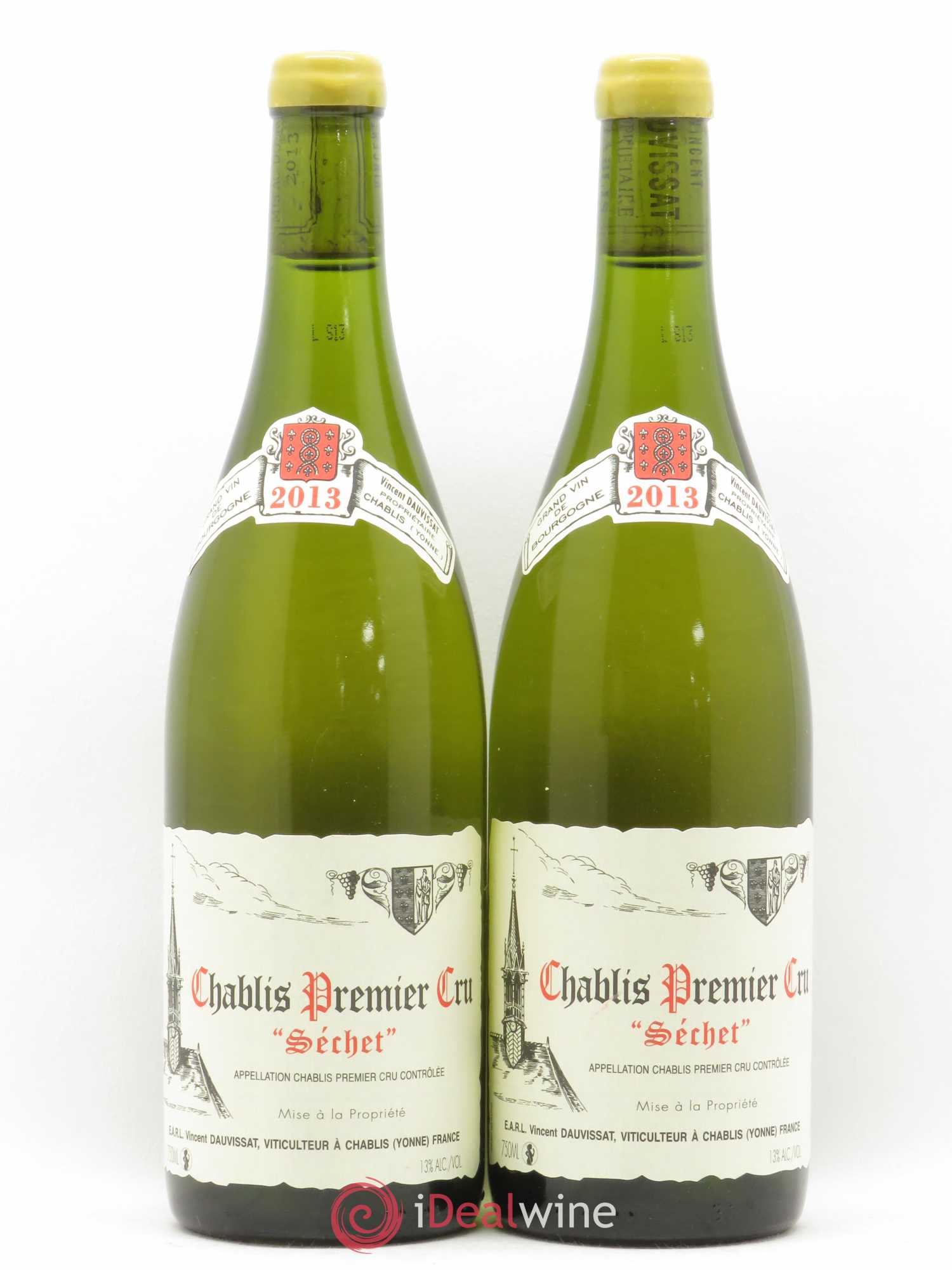 Chablis 1er Cru Séchet Vincent Dauvissat (Domaine) 2013 - Lot de 2 bouteilles - 0