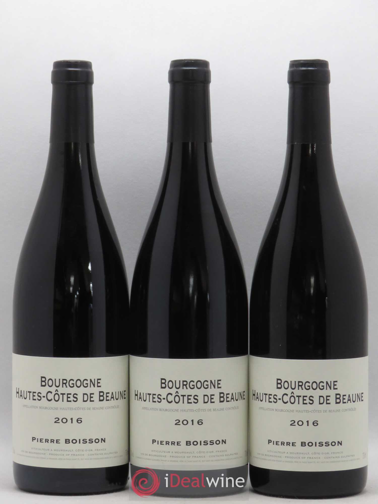 Hautes-Côtes de Beaune Pierre Boisson (Domaine) 2016 - Lot de 3 bouteilles - 0