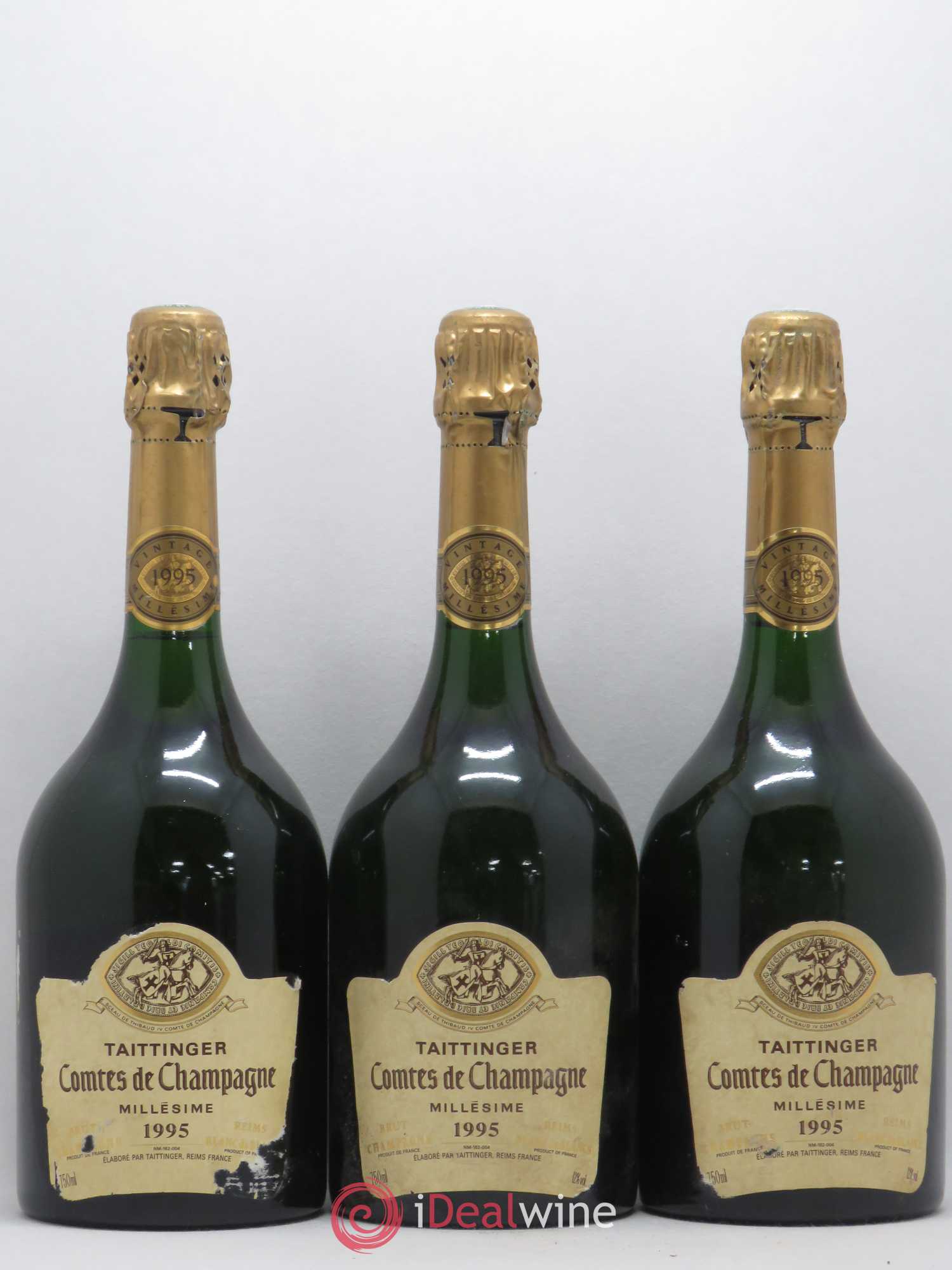 Comtes de Champagne Taittinger 1995 - Lot de 3 bouteilles - 0