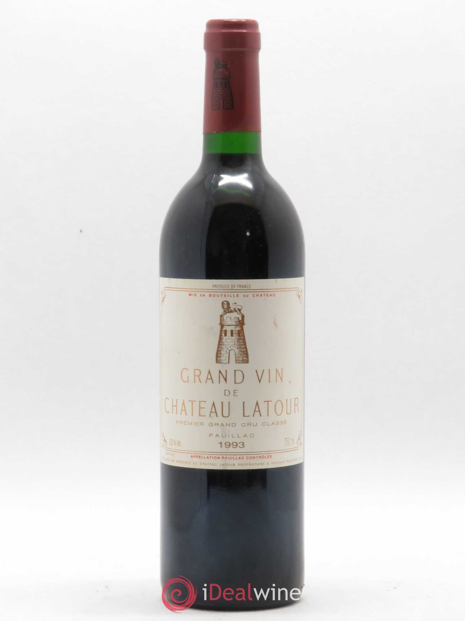 Château Latour 1er Grand Cru Classé 1993 - Lot de 1 bouteille - 0