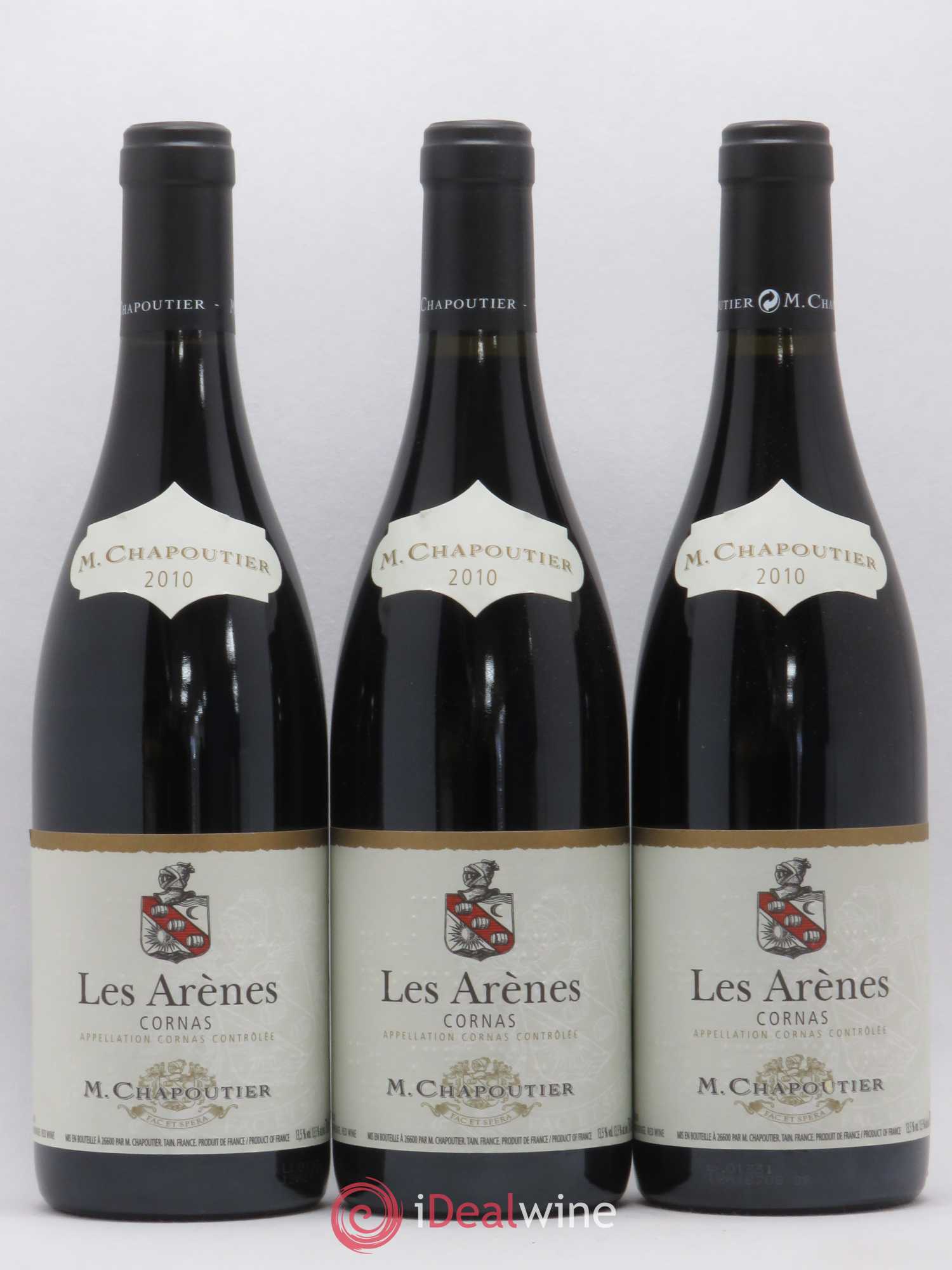 Cornas Les Arenes Chapoutier 2010 - Posten von 3 Flaschen - 0