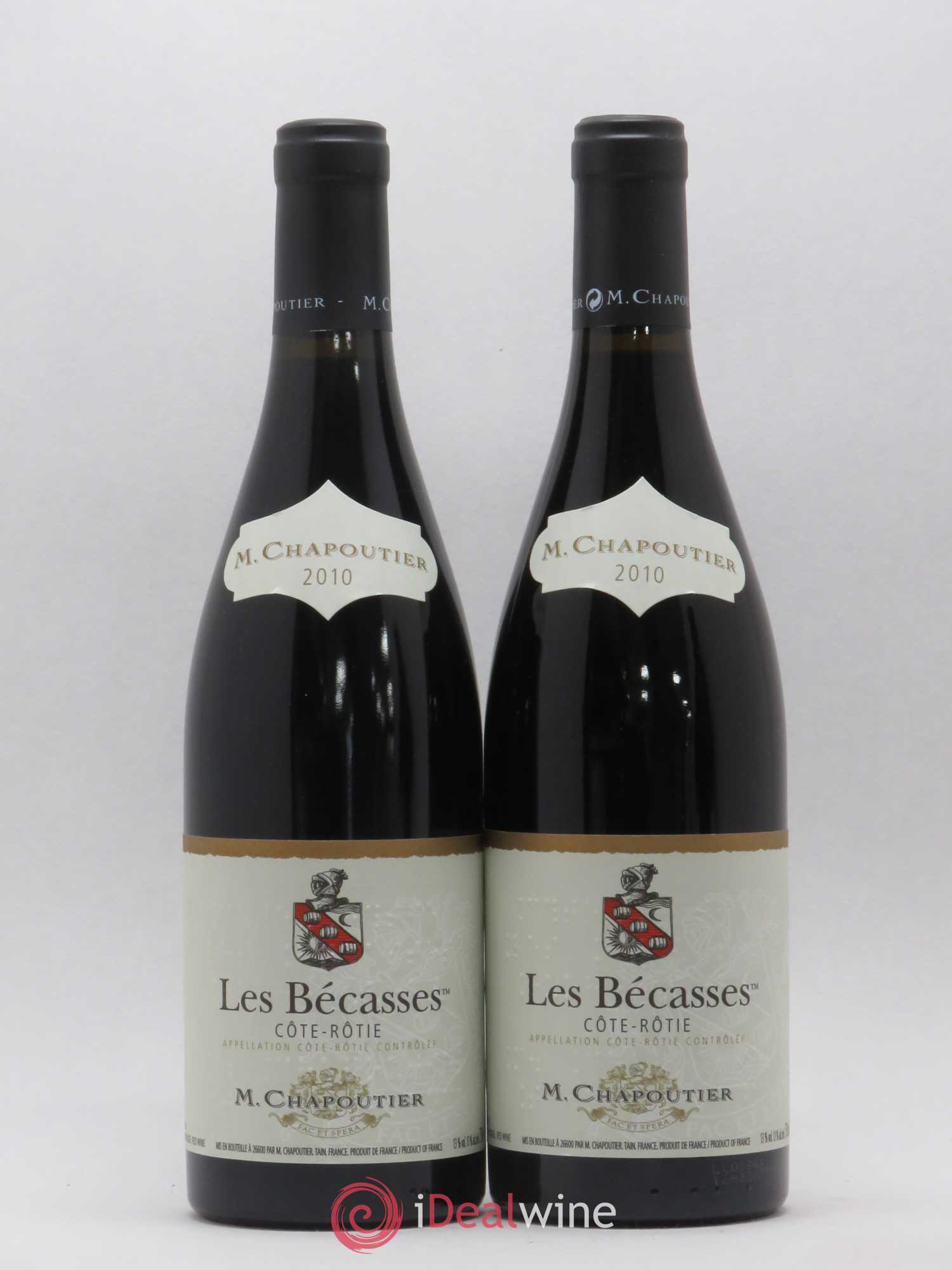 Côte-Rôtie Les Bécasses Chapoutier 2010 - Lot de 2 bouteilles - 0